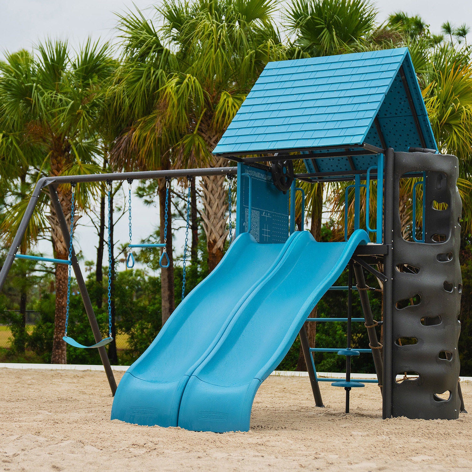 Lifetime Lookout Double Slide Swing Set - Do It Yourself