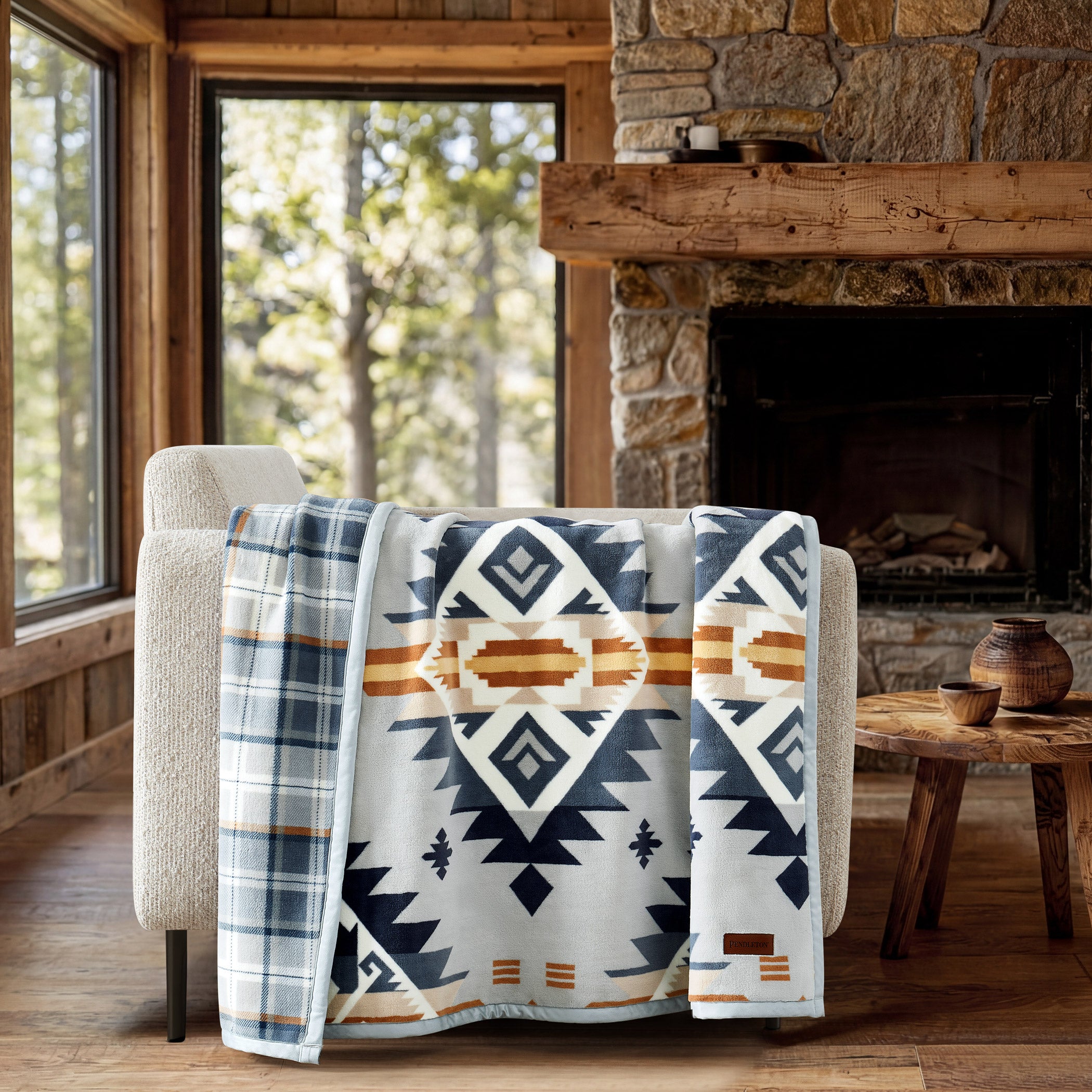 Pendleton Reversible Plush Throw