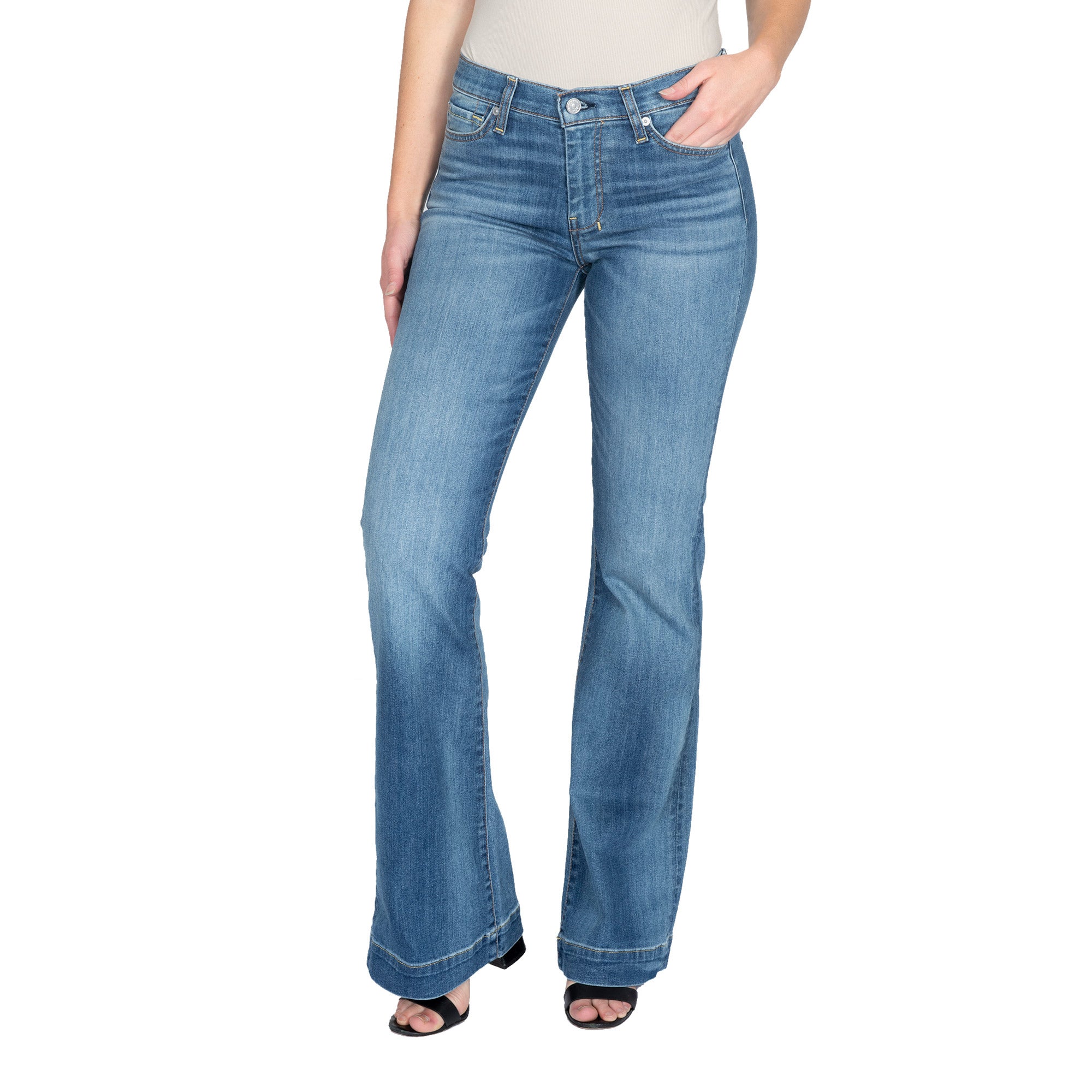 7 For All Mankind Ladies' Dojo Wide Leg Flare Jean