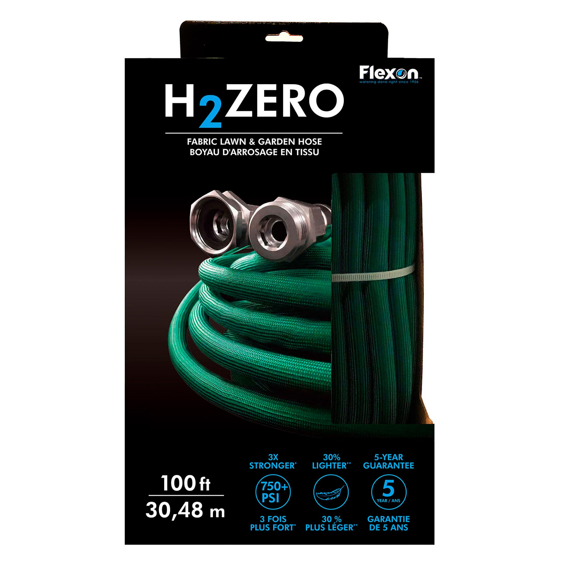 Flexon 1/2 in. x 100 ft. H2Zero Compact Garden Hose