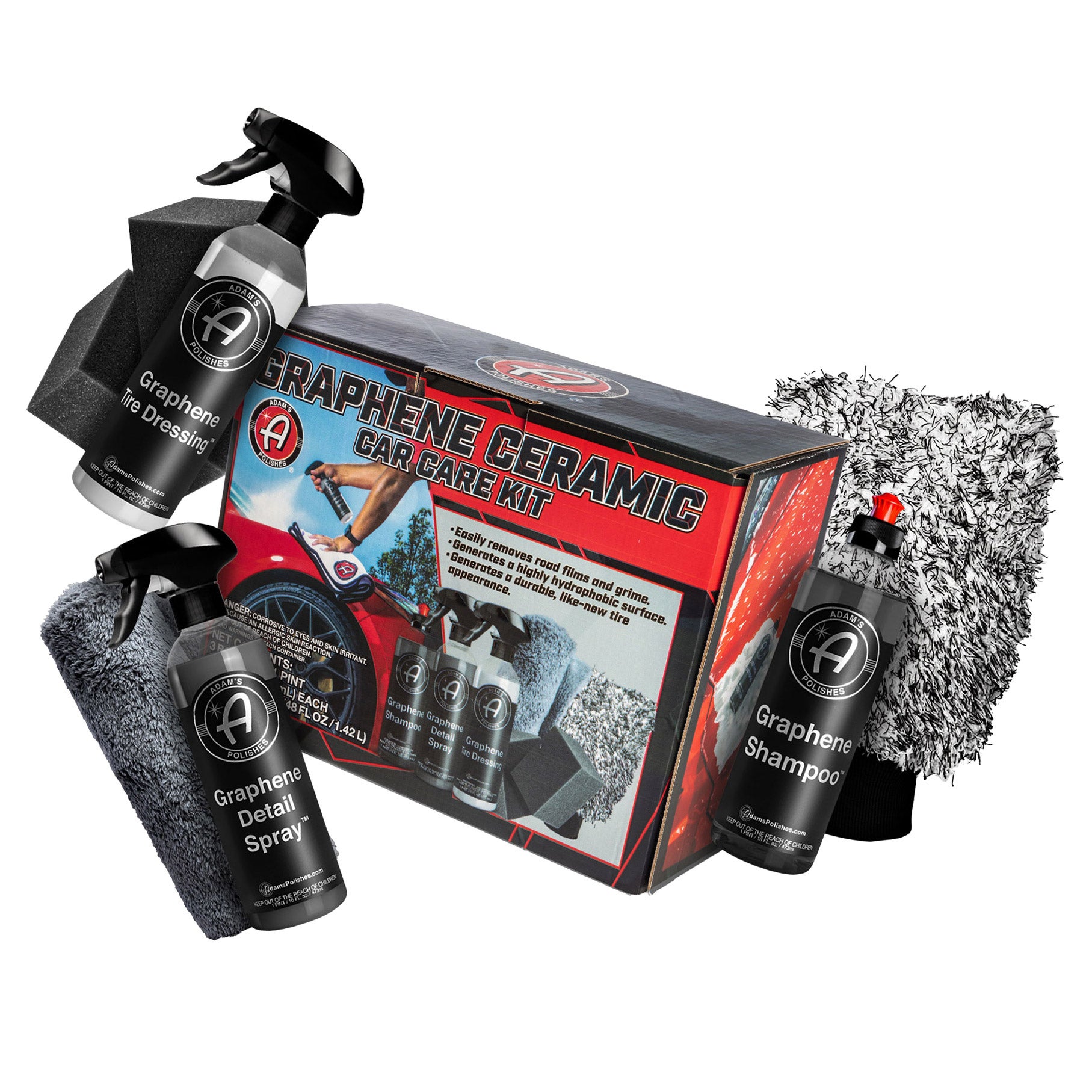 Adam's Polishes Graphene Ceramic 8-piece Car Care Kit