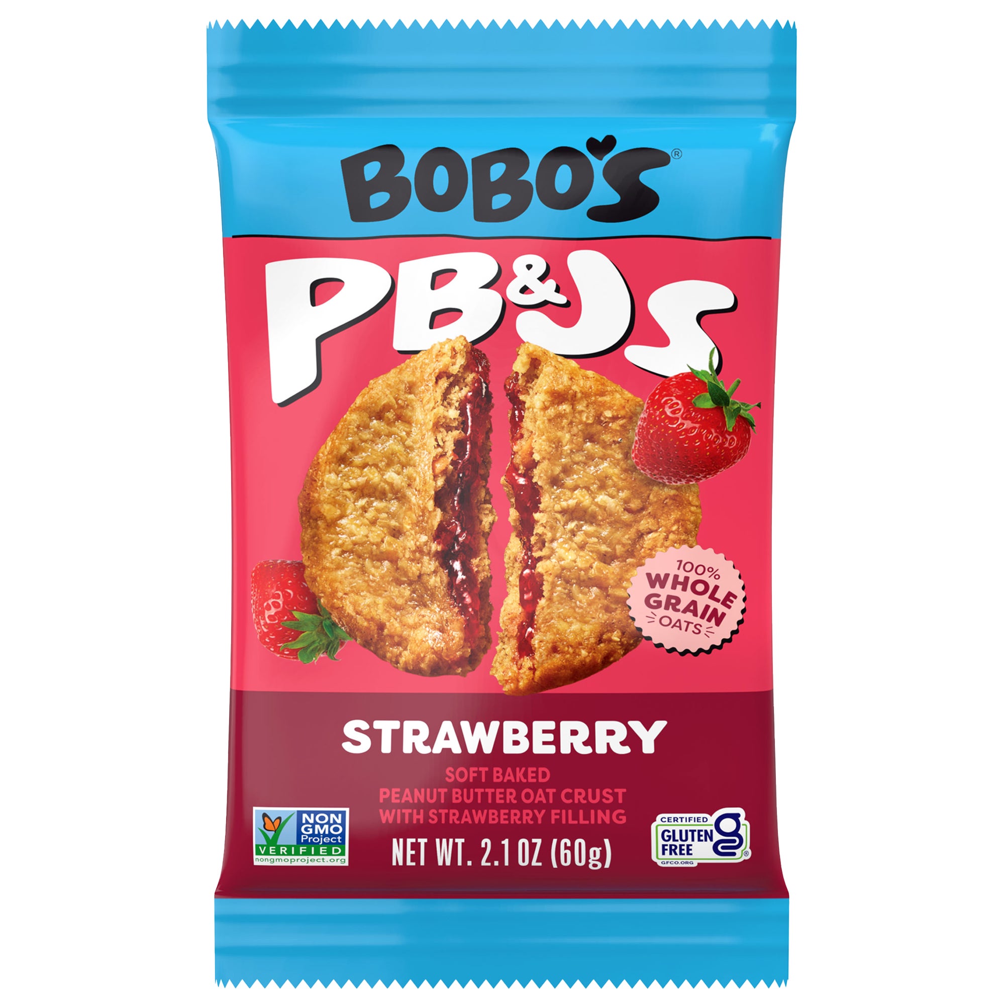 Bobo's PB&J Oat Bar, Variety Pack, 2.1 oz, 20-count
