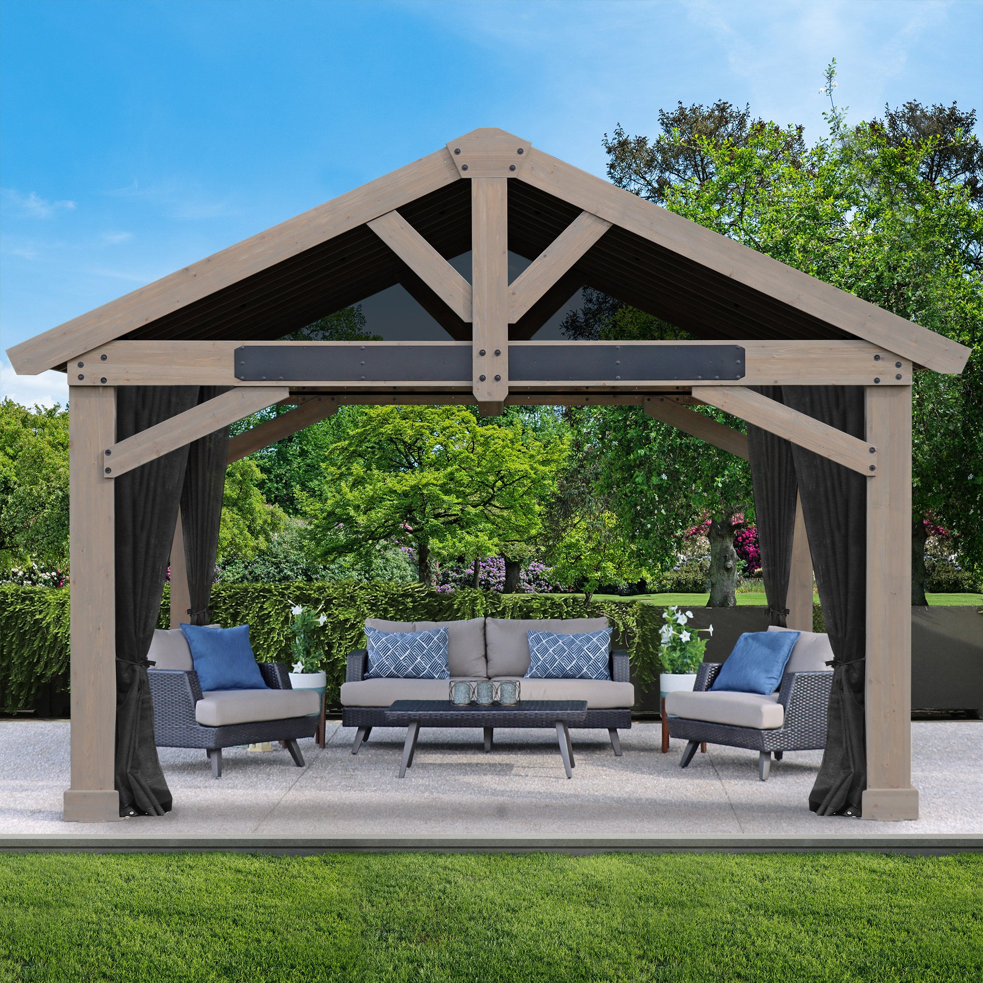 16' x 14' Timber Pavilion Mosquito Mesh Kit