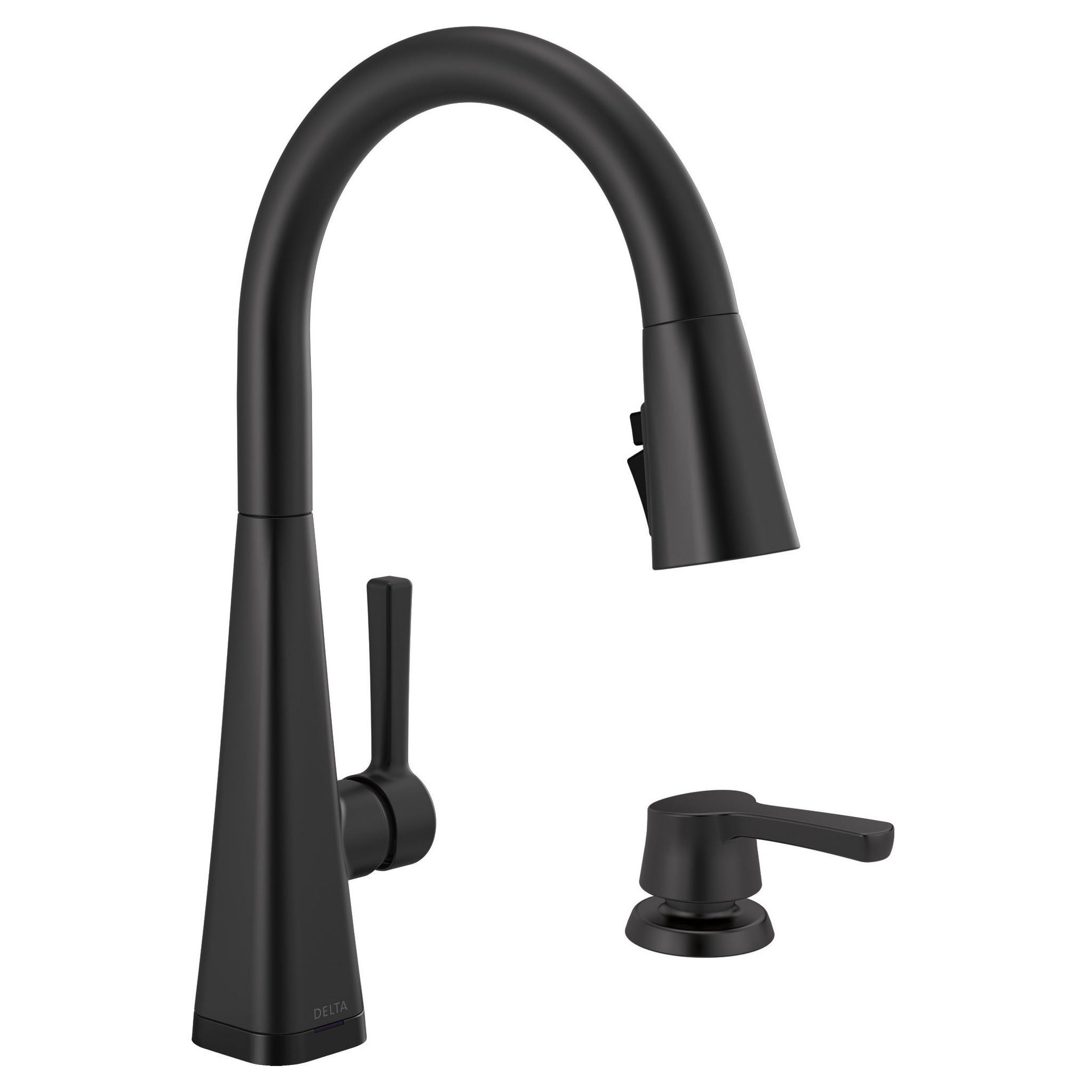 Delta Lenta Pull-down Kitchen Faucet with Soap Dispenser
