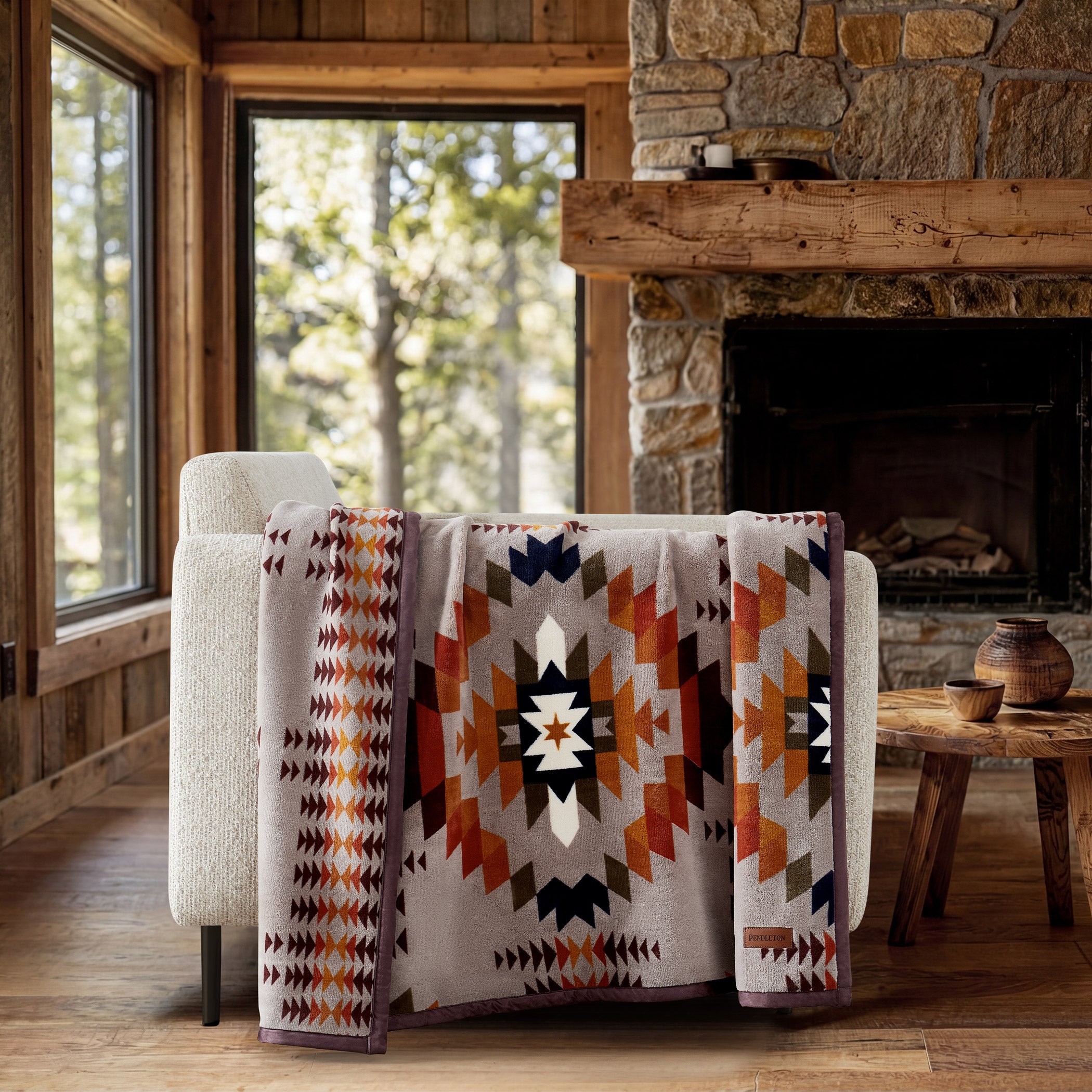 Pendleton Reversible Plush Throw