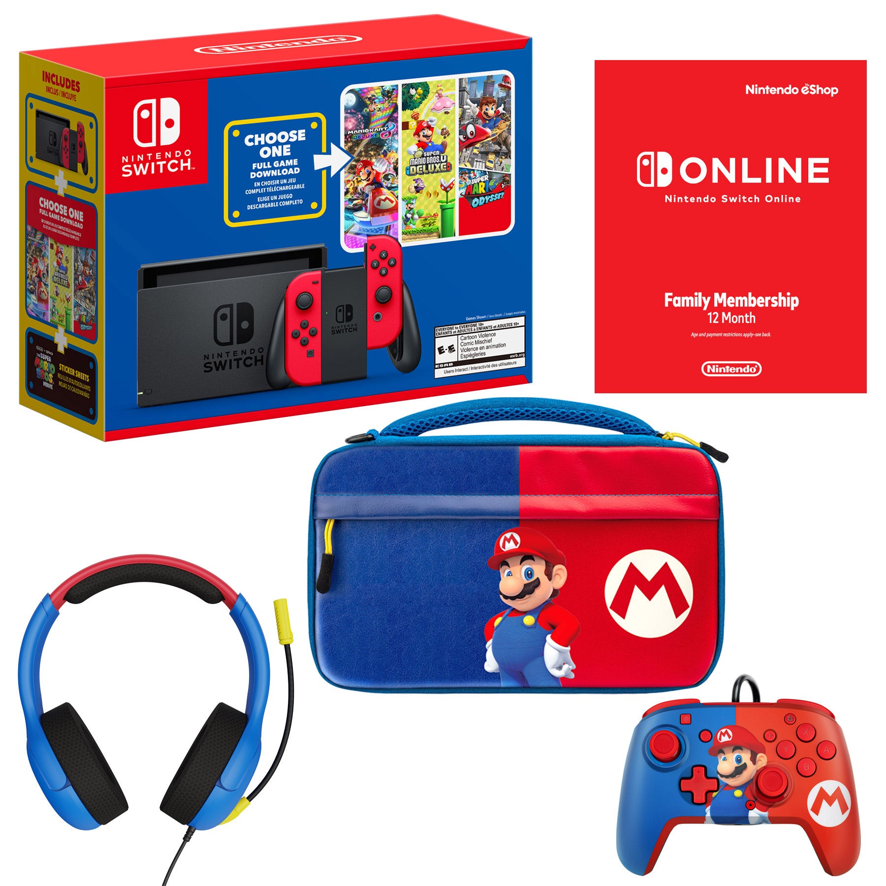 Nintendo Switch Mario Choose One Bundle