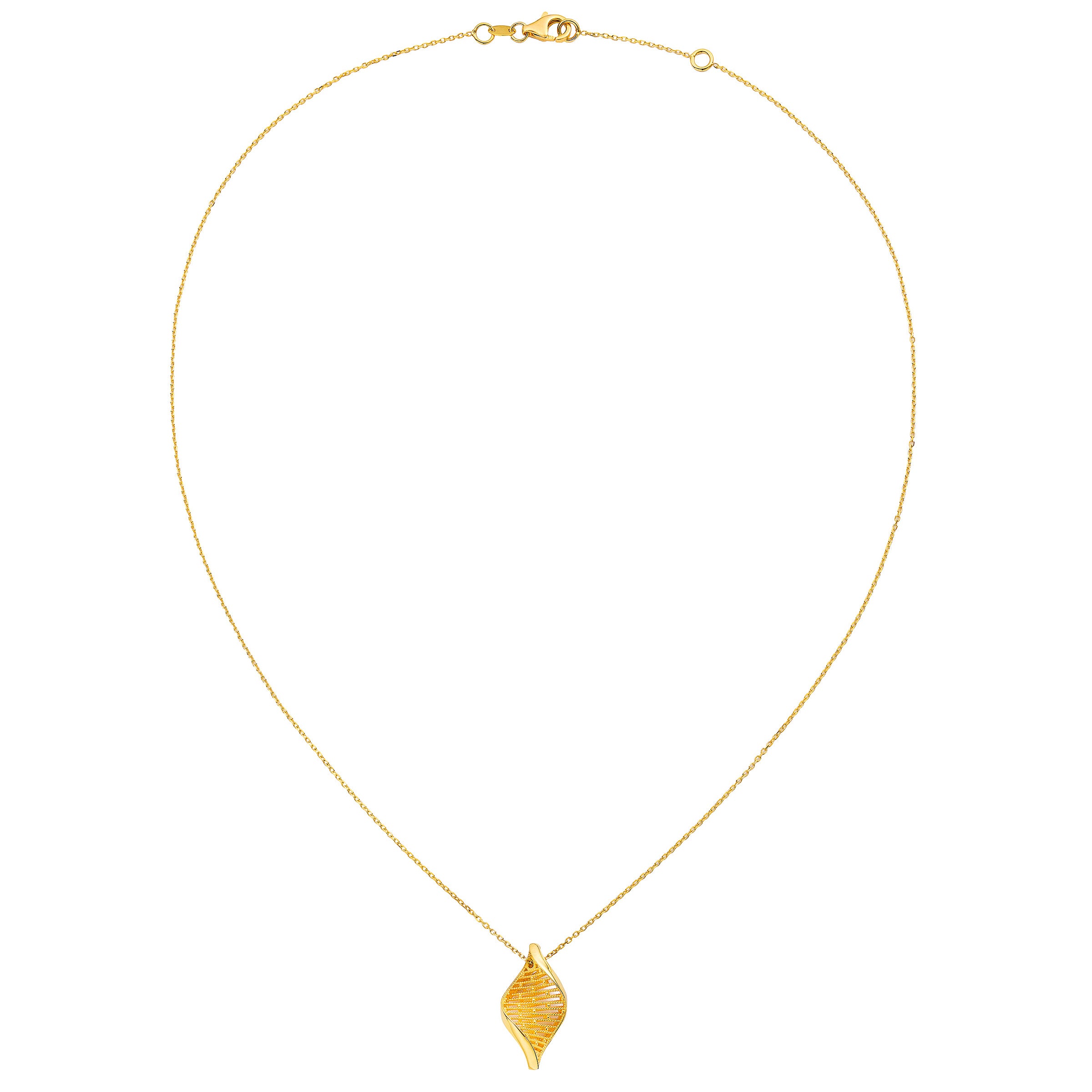 22kt Yellow Gold Spiral Pendant