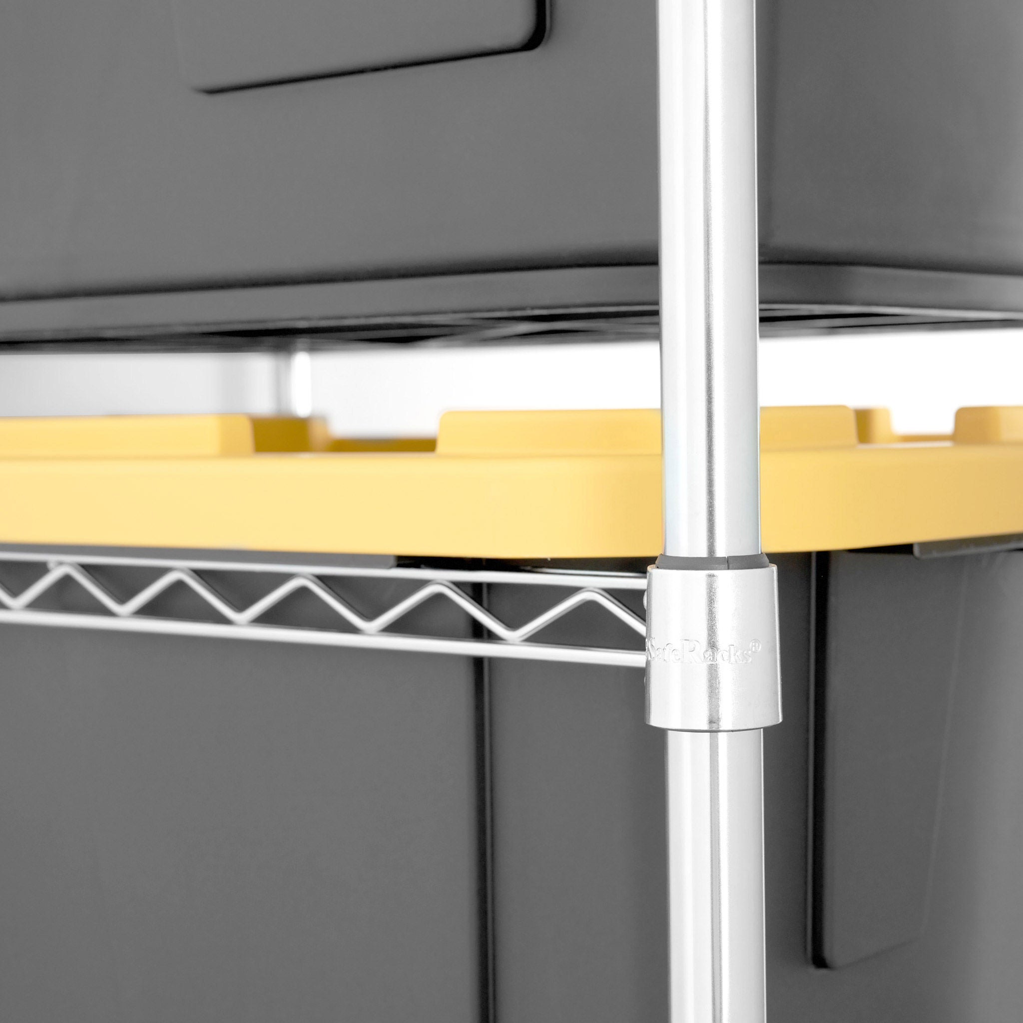 SafeRacks Storage Bin Rack, 5 Tote Capacity, NSF Certified