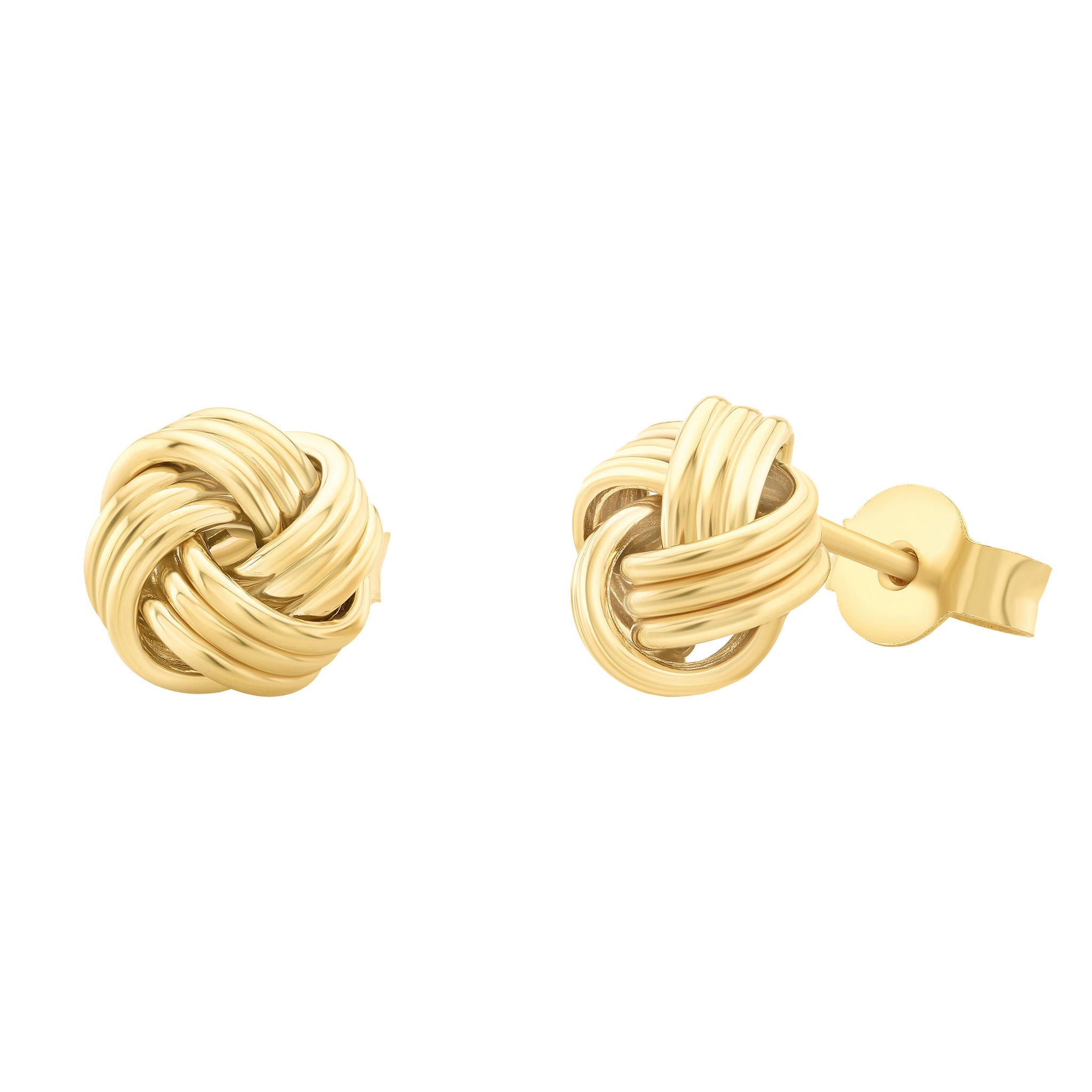 14kt Yellow Gold Love Knot Earrings