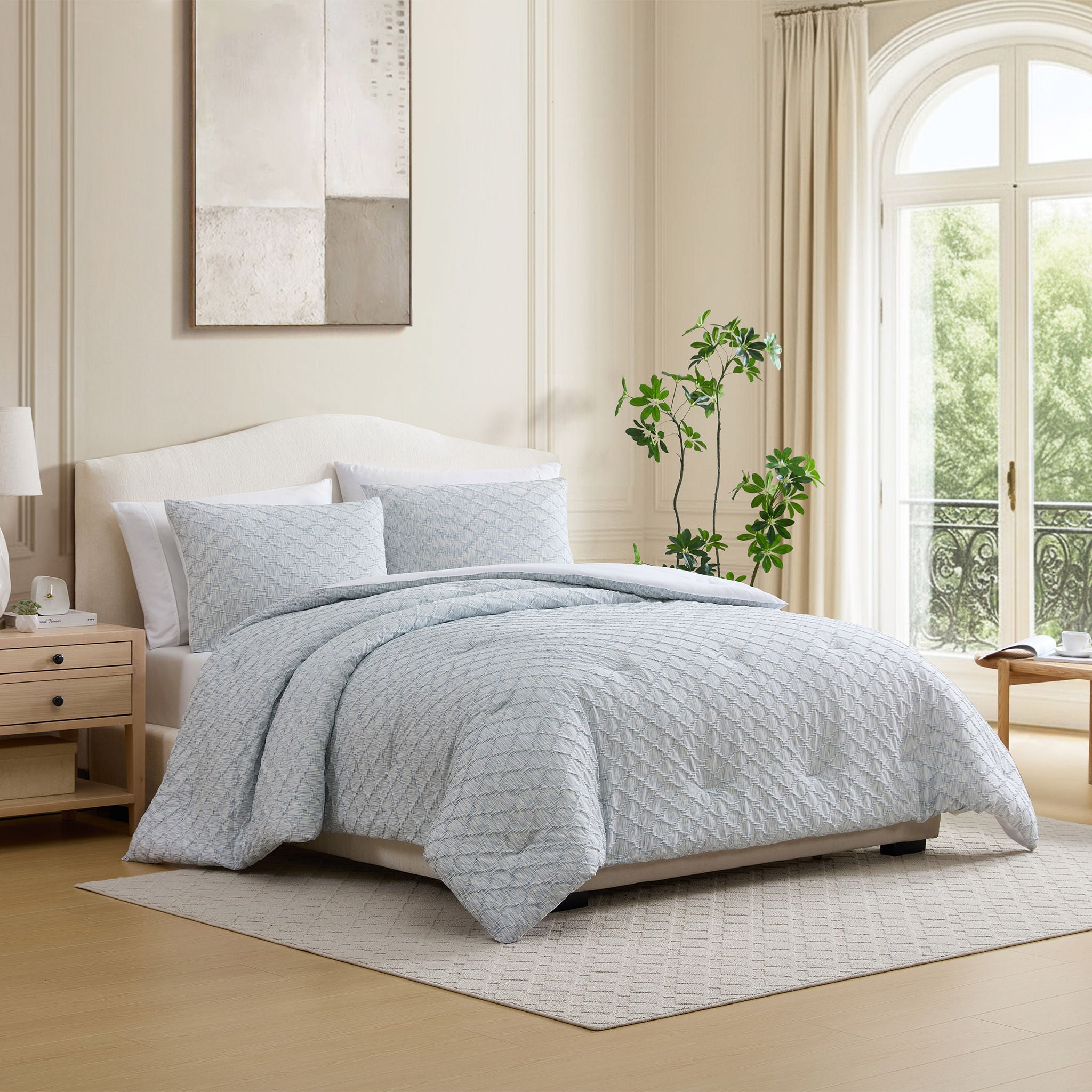Jennifer Adams 3-piece Yarn Dyed Comforter Set
