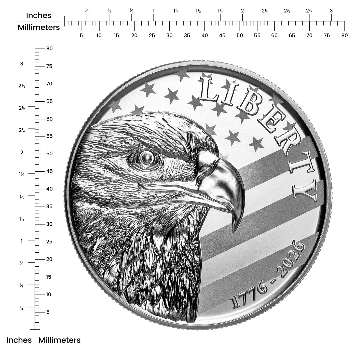 10 oz Silver Round Sunshine Minting 250th Anniversary American Eagle