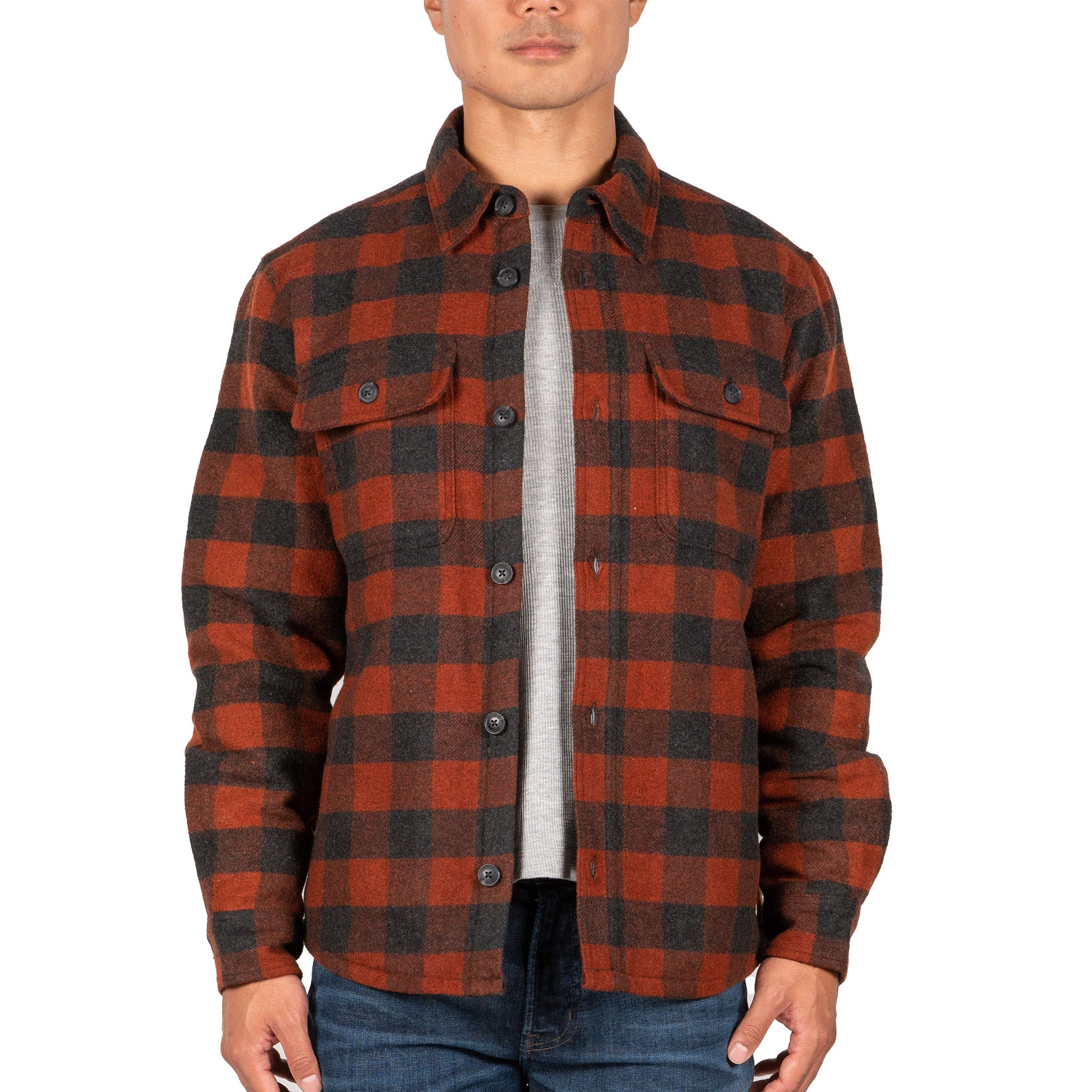 Jachs Men's Wool Blend Shirt Jacket