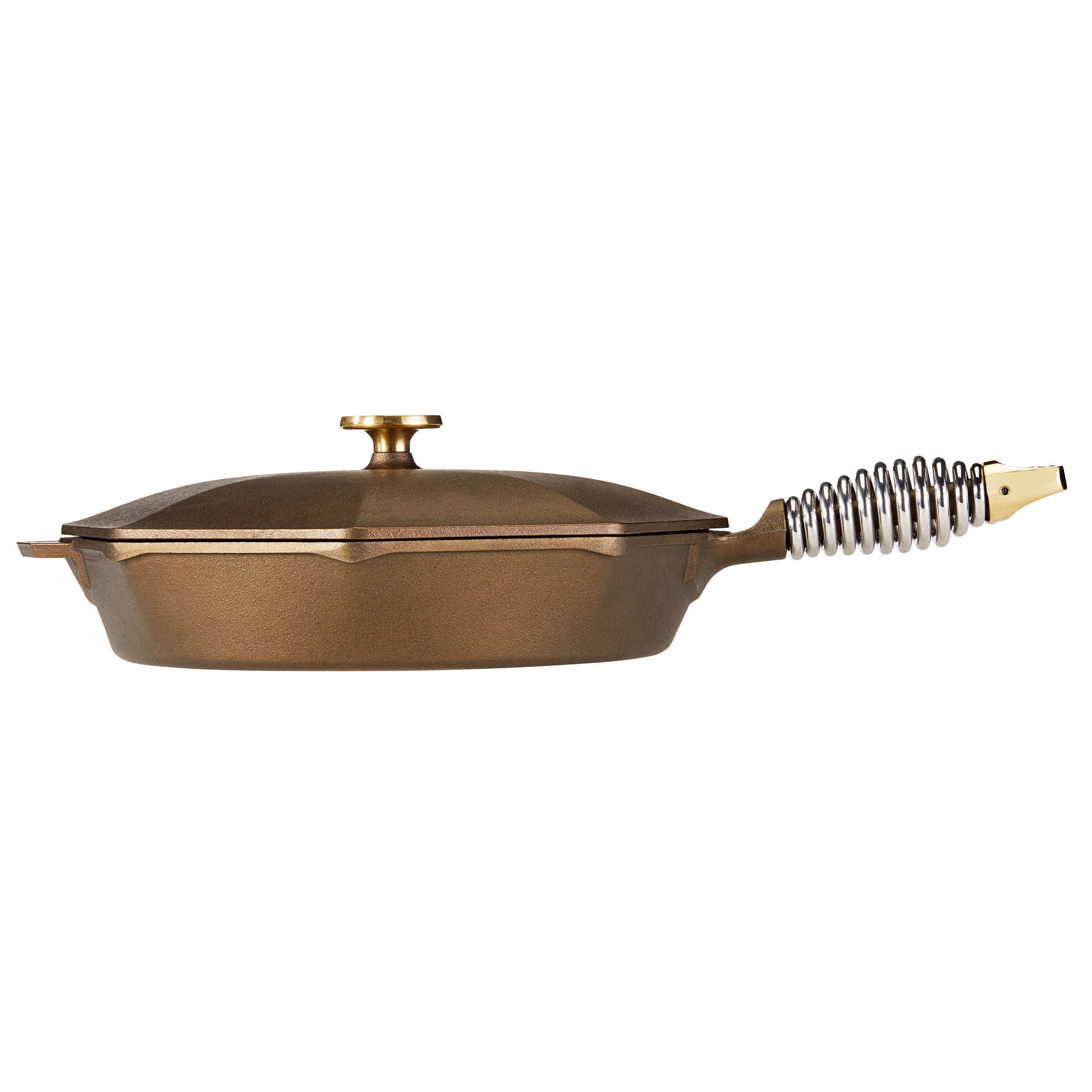 FINEX Seasoned Cast Iron 12” Skillet with Lid