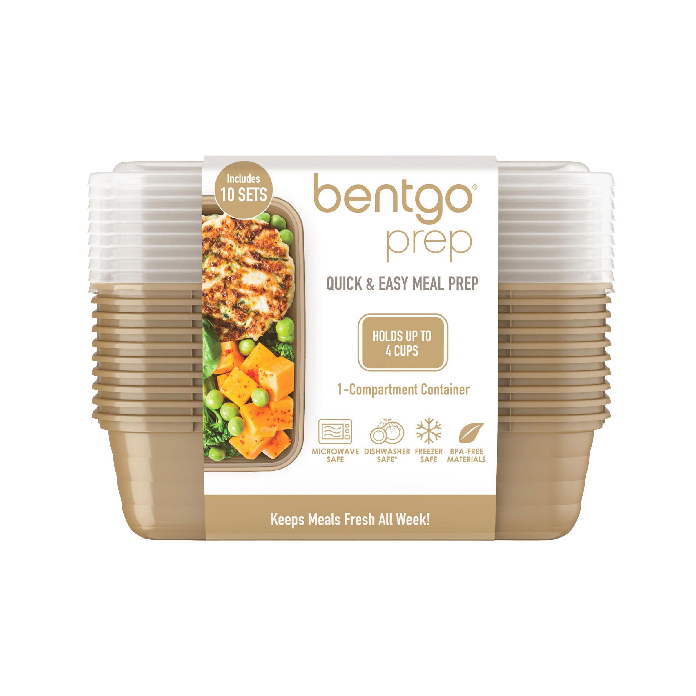 Bentgo Combo Meal Prep Containers, 40-pack with Lids