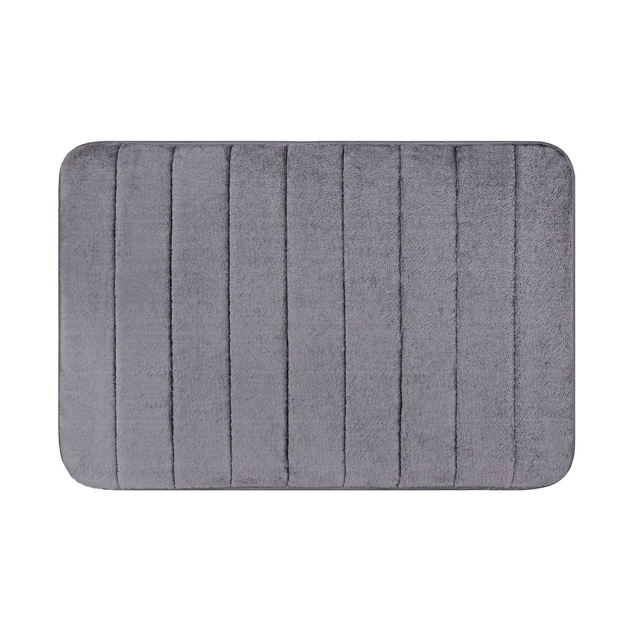 Channel Stitch Memory Foam Bath Mat, 2-pack