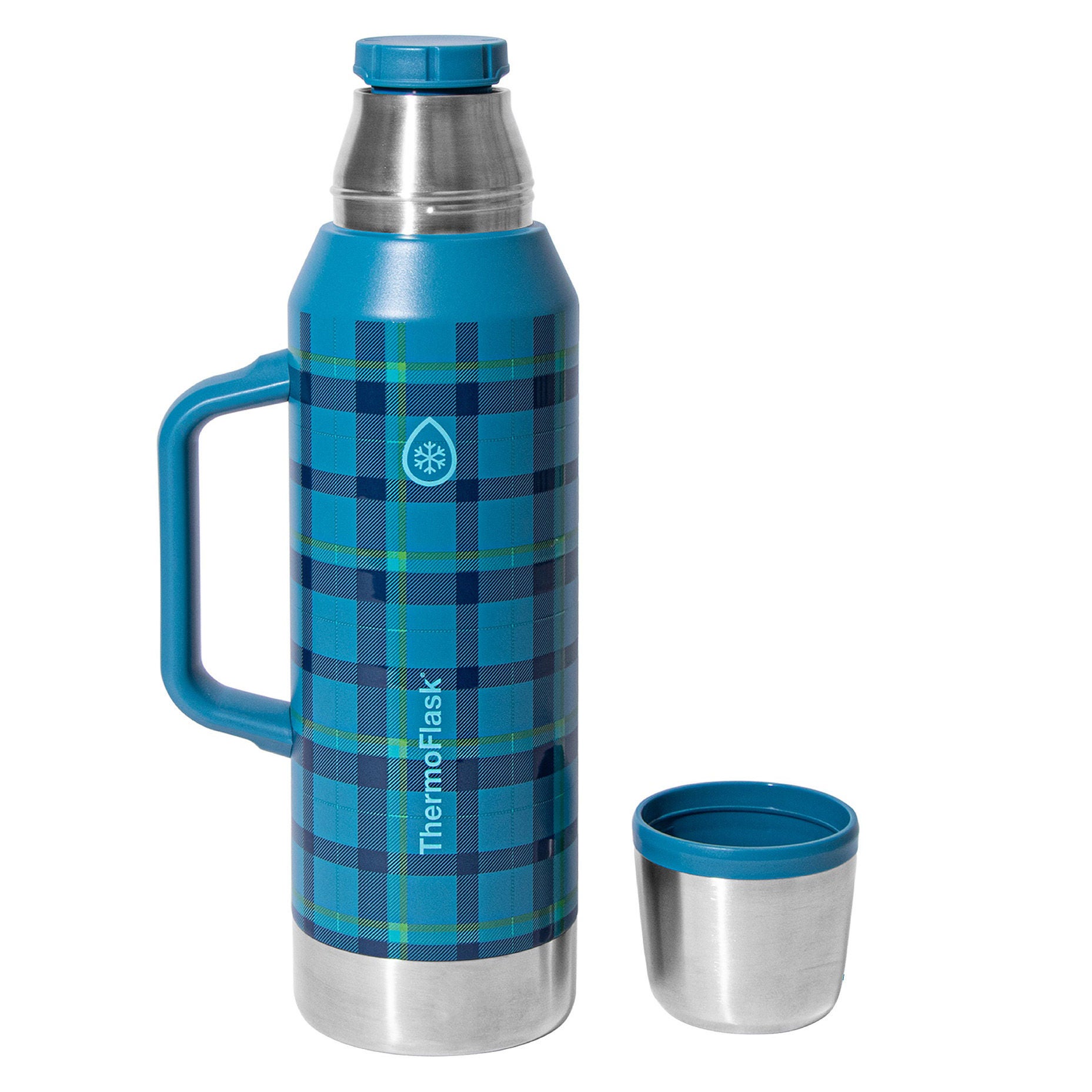 ThermoFlask 1.5 Liter Stainless Steel Insulated Thermal Bottle with Drinking Cup Lid