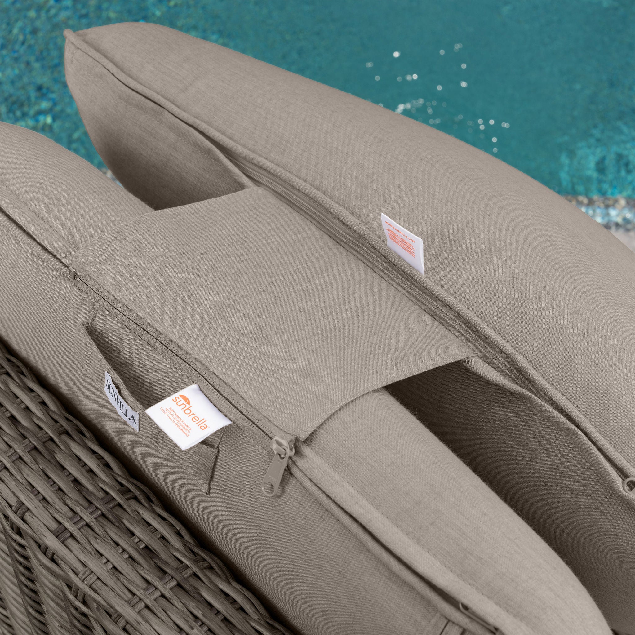 SunVilla Swann Modular Outdoor Patio Chair, 4-pack