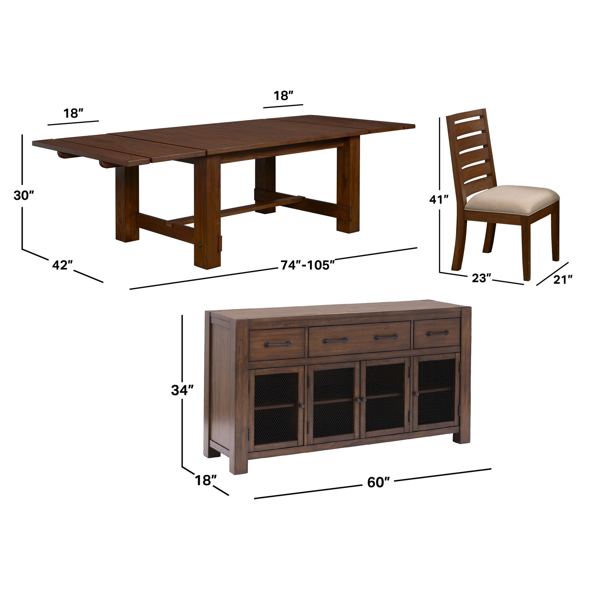 Corrine Dining Table Collection - Ash Blonde