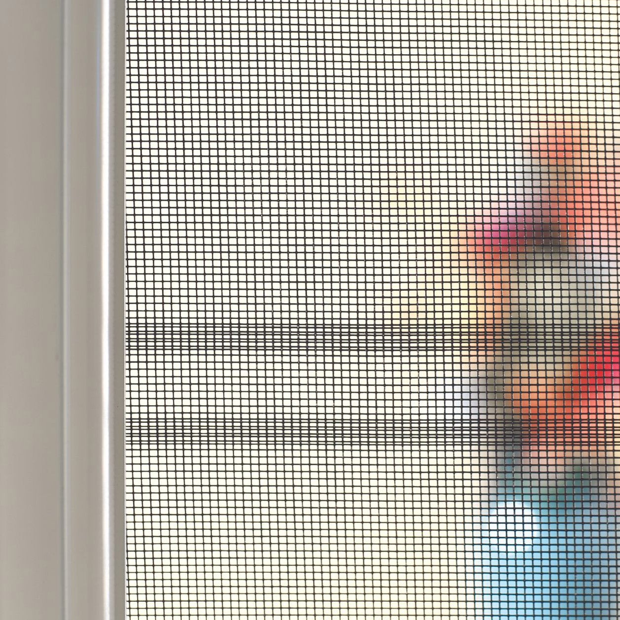 Cool Retractable Screen Door for Double Door Opening