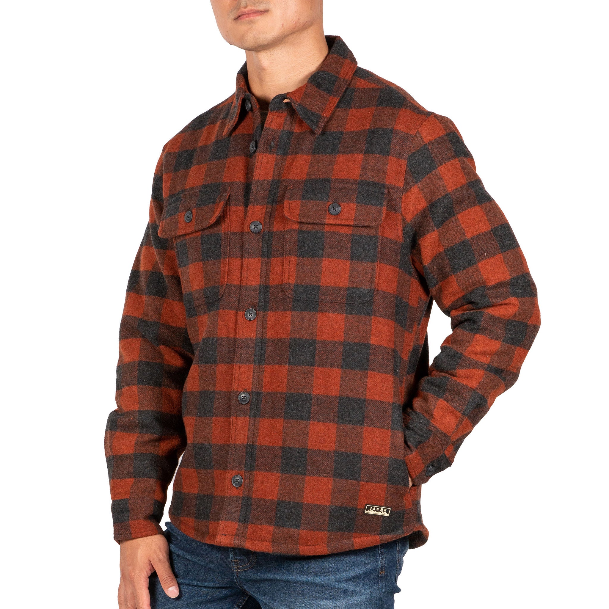 Jachs Men's Wool Blend Shirt Jacket