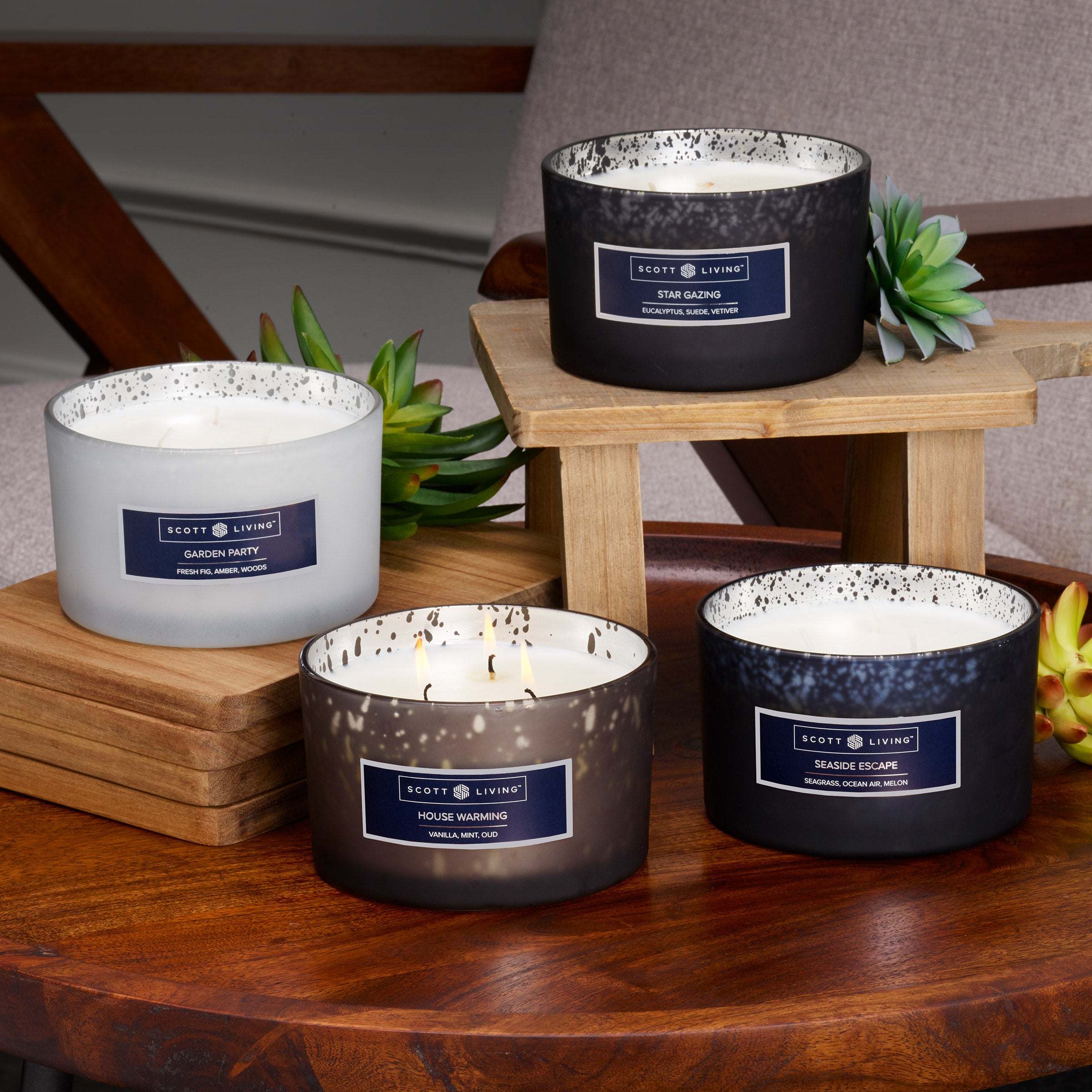 Scott Living 16oz Candle 4-piece Set