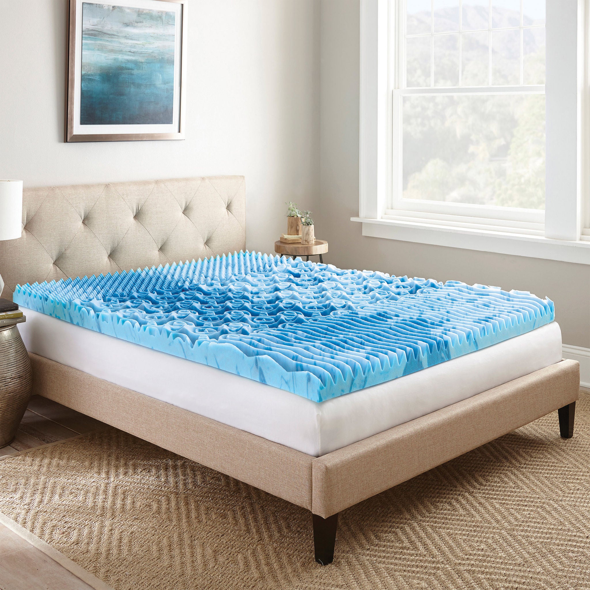 Boyd Sleep 3” Multi-Zone Cooling Gel Foam Mattress Topper