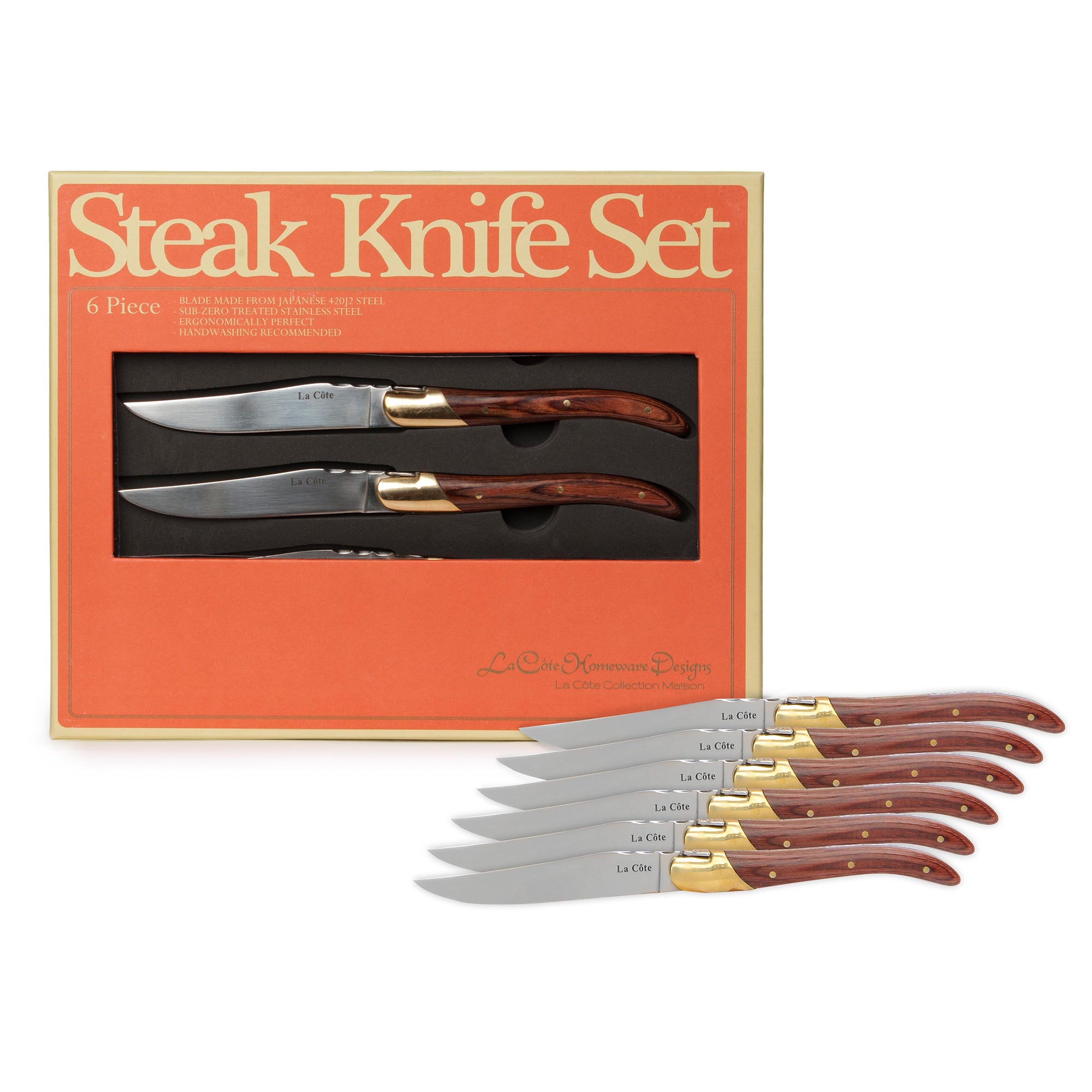 La Cote Cupreous 6-piece Steak Knife Set