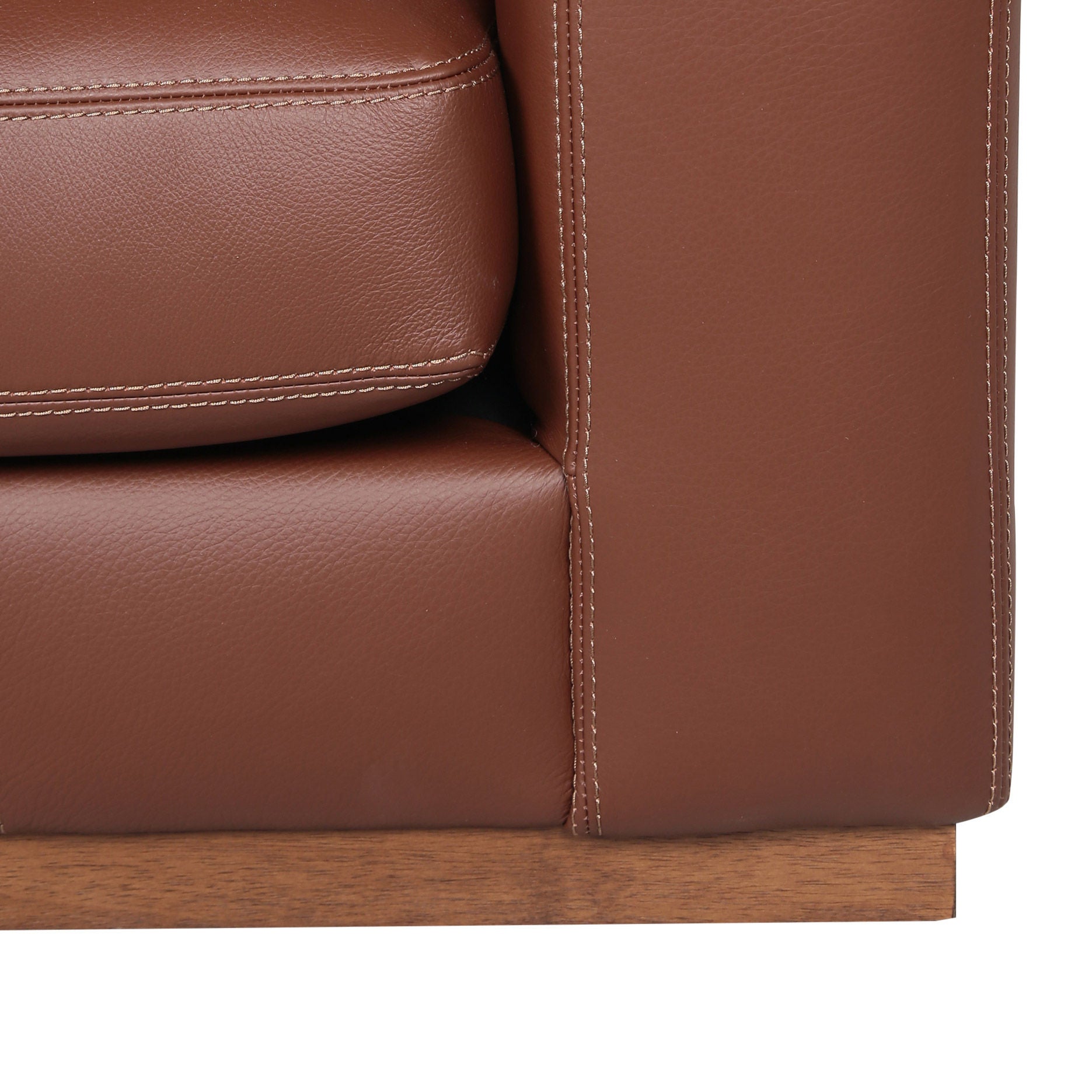 Durant Top Grain Leather Sofa and Two Swivel Chairs