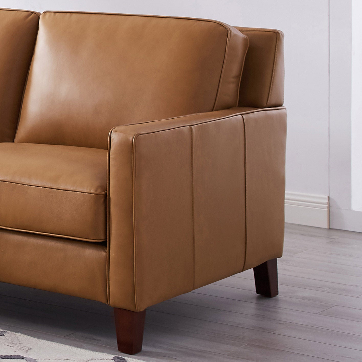 West Park Leather Sectional
