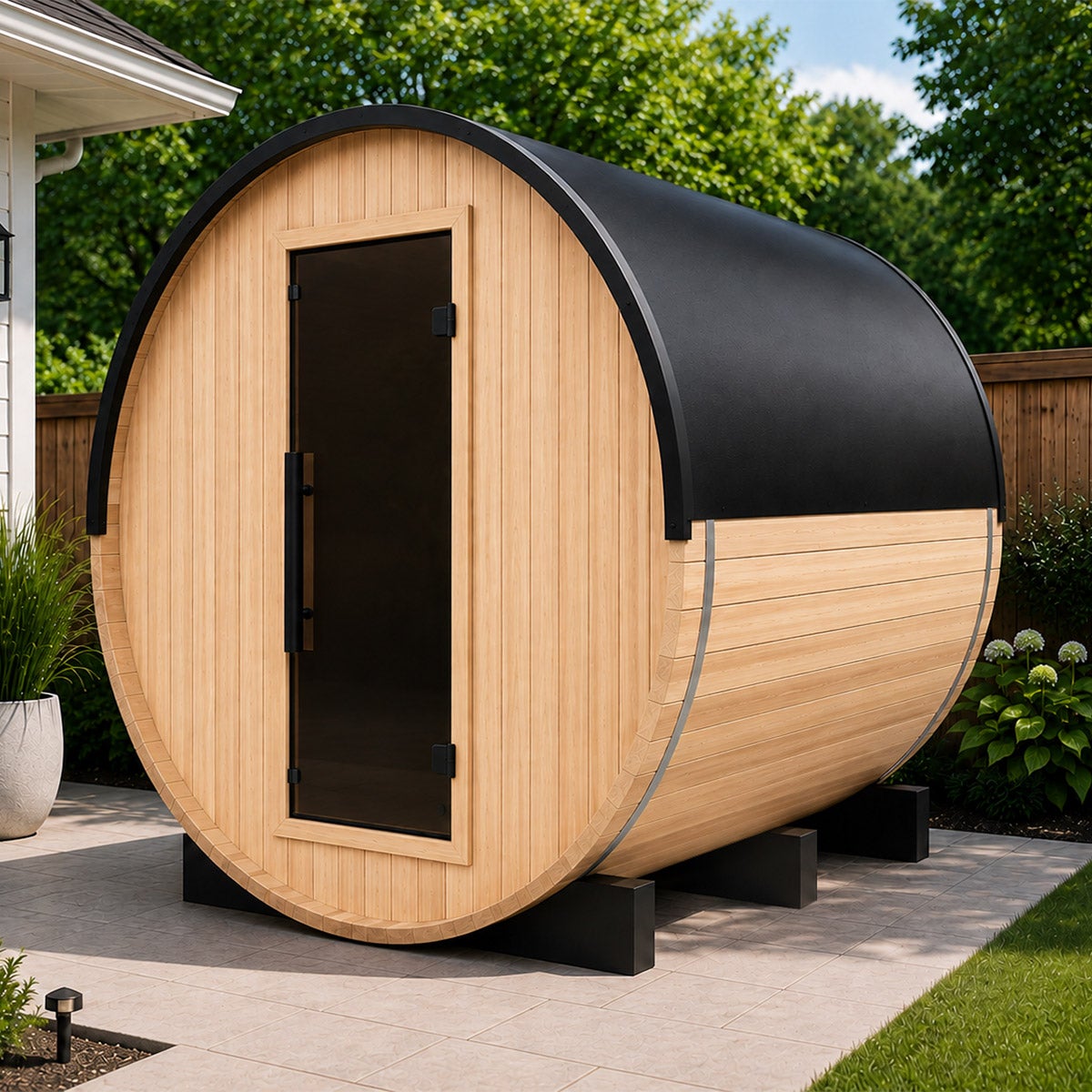 Dynamic Alpina 4-person Barrel Traditional Steam Outdoor Sauna