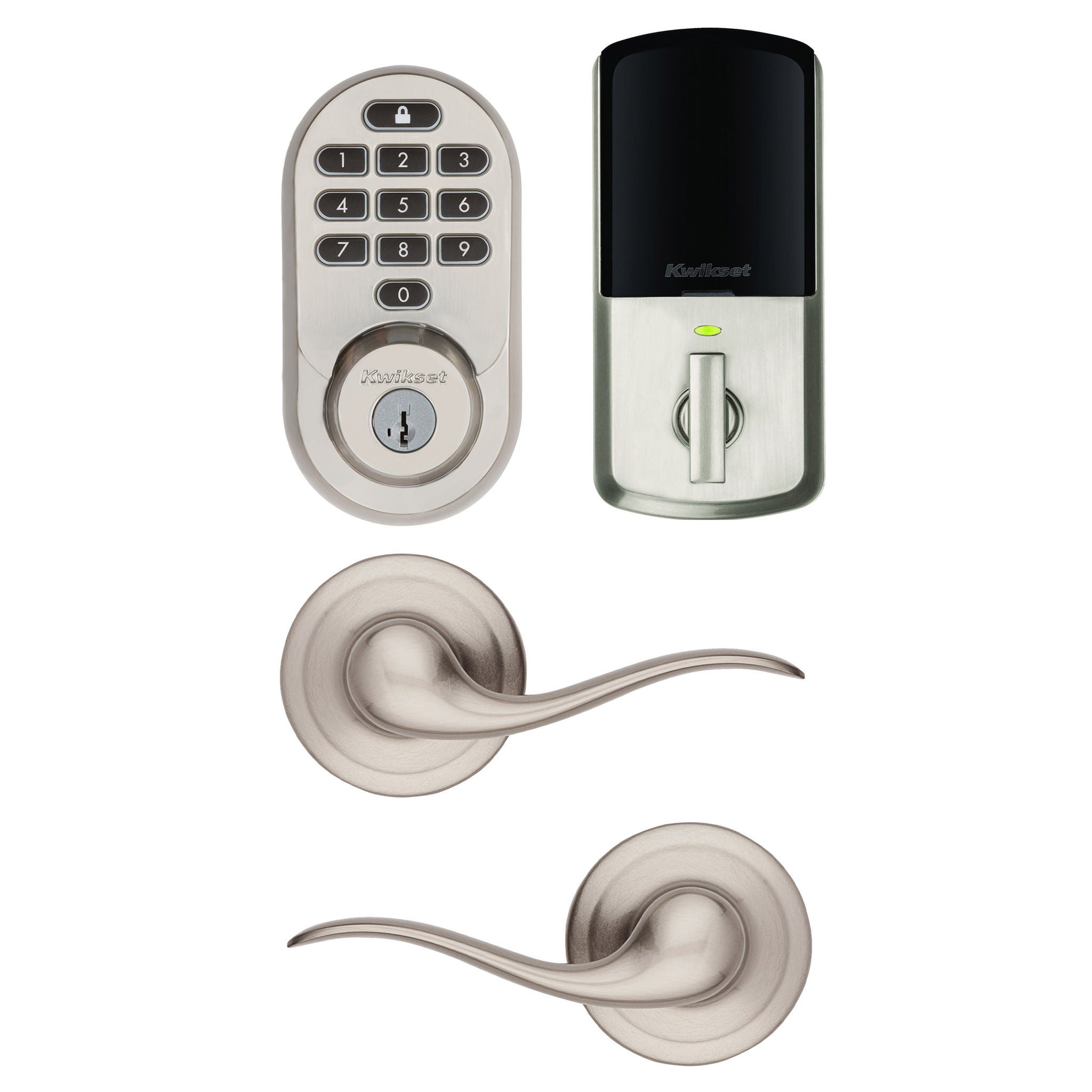 Kwikset Halo Keypad Wi-Fi Smart Lock with Tustin Lever