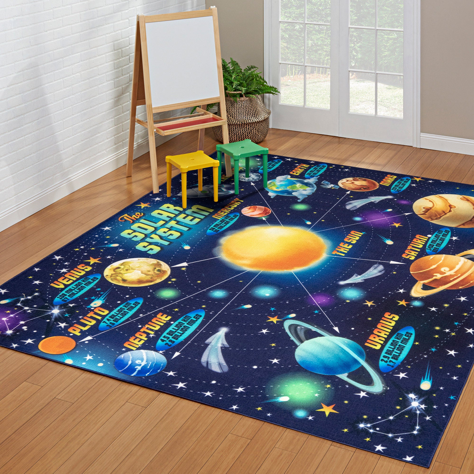 Smithsonian Educational Rug, Way Out in Space
