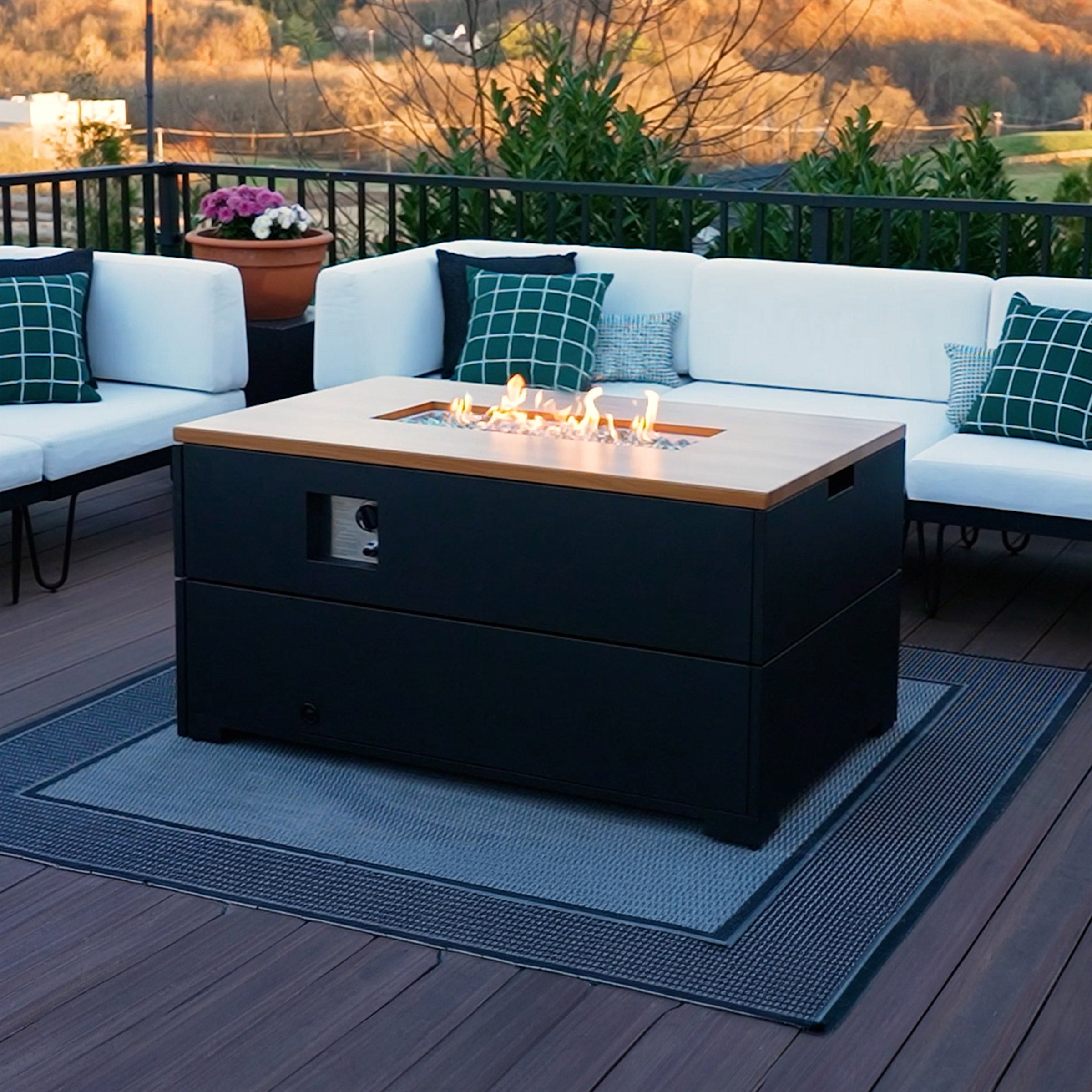 Sunbeam Brava Aluminum Fire Table