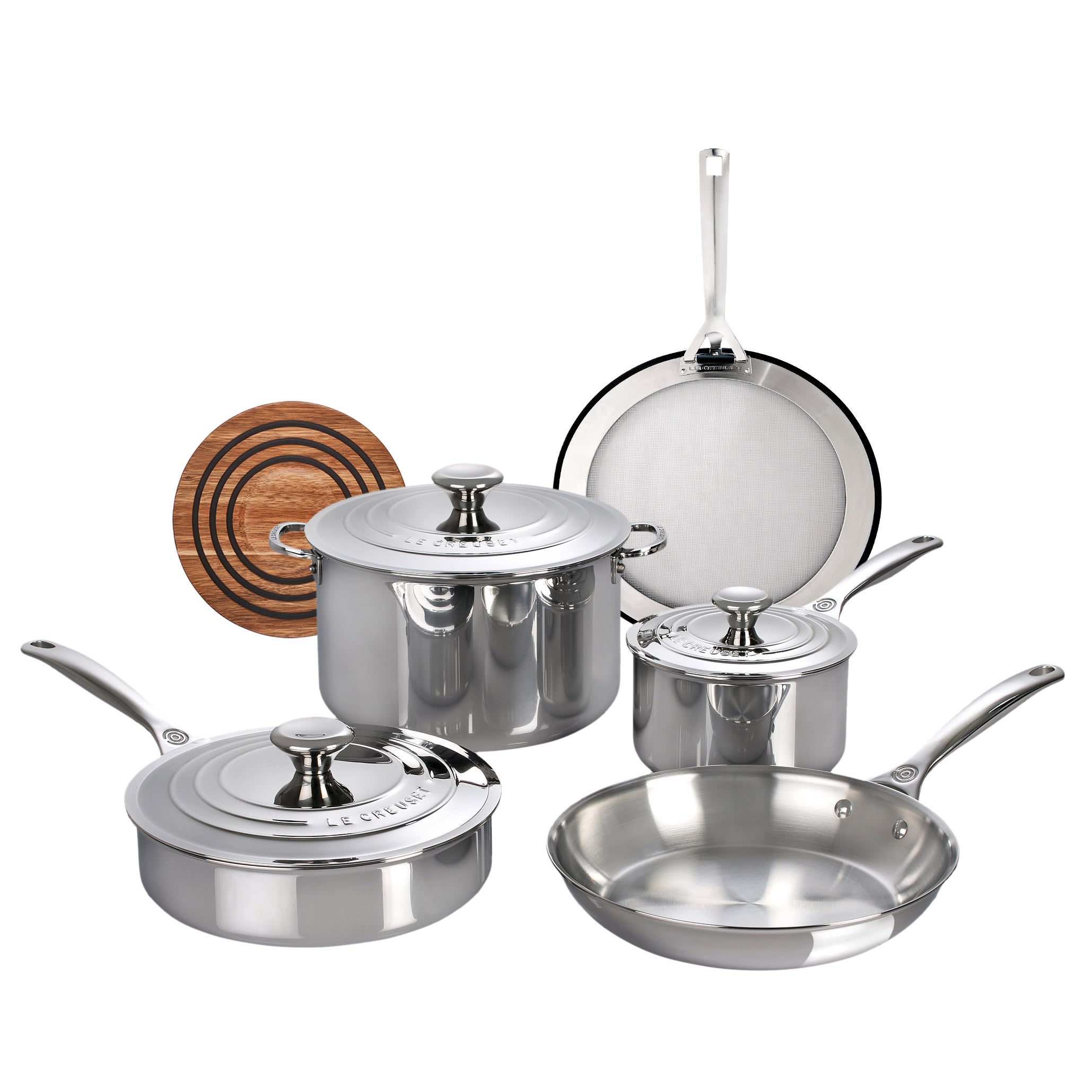 Le Creuset 9-piece Stainless Steel Cookware Set