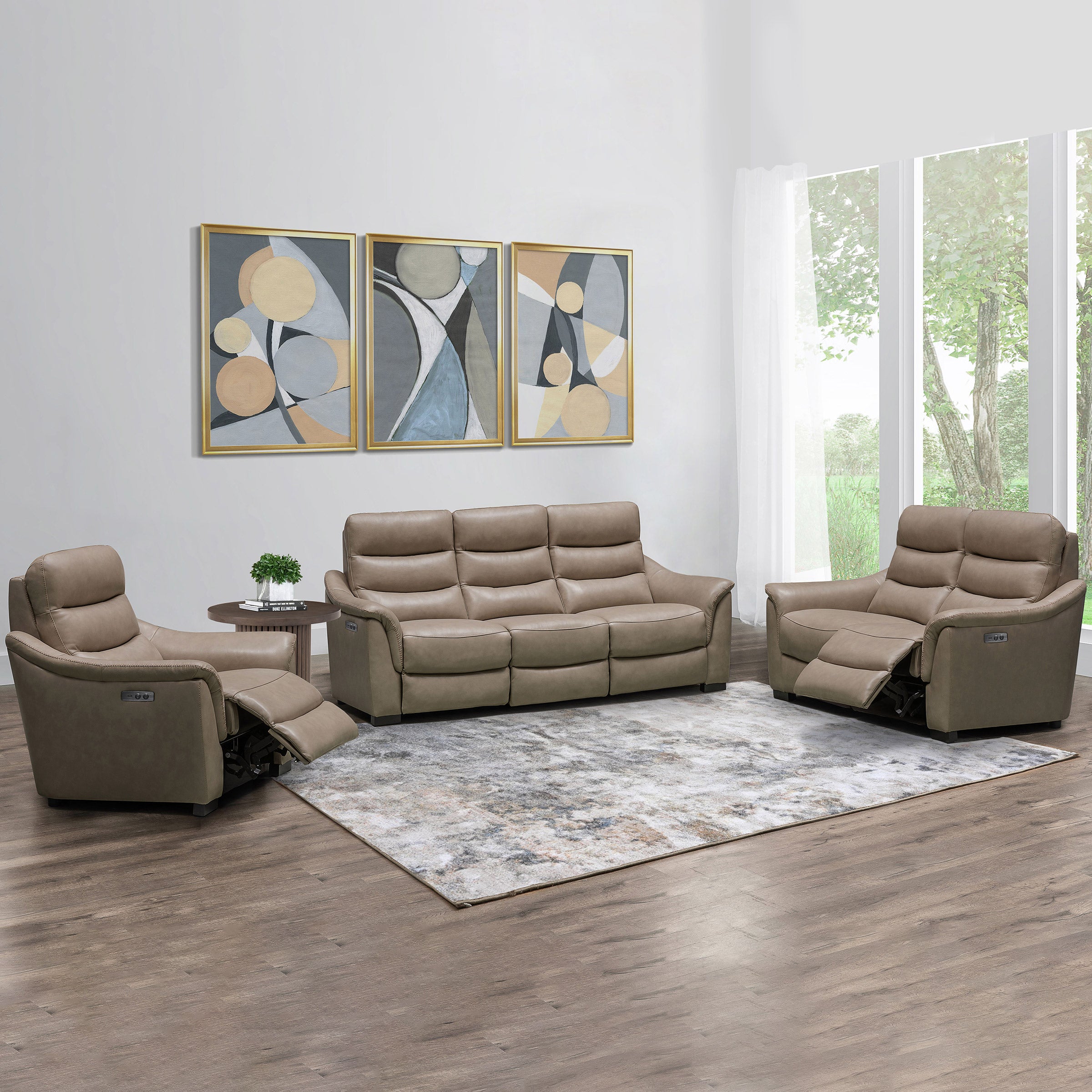 Shaffer 3-piece Leather Power Reclining Set