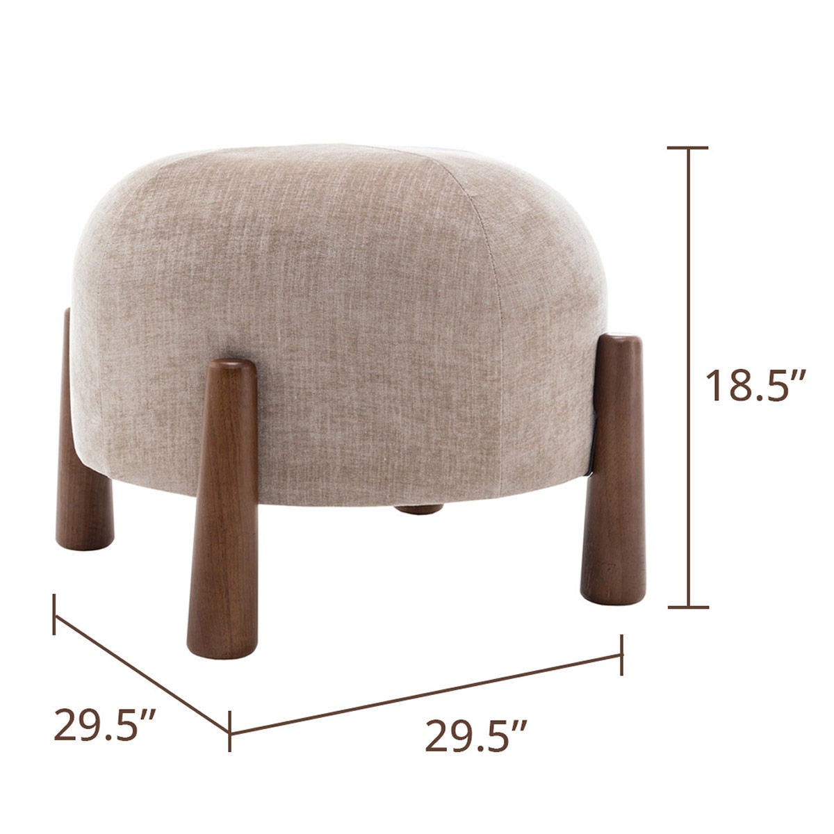 Wovenbyrd Mayfair Large Stackable Ottoman
