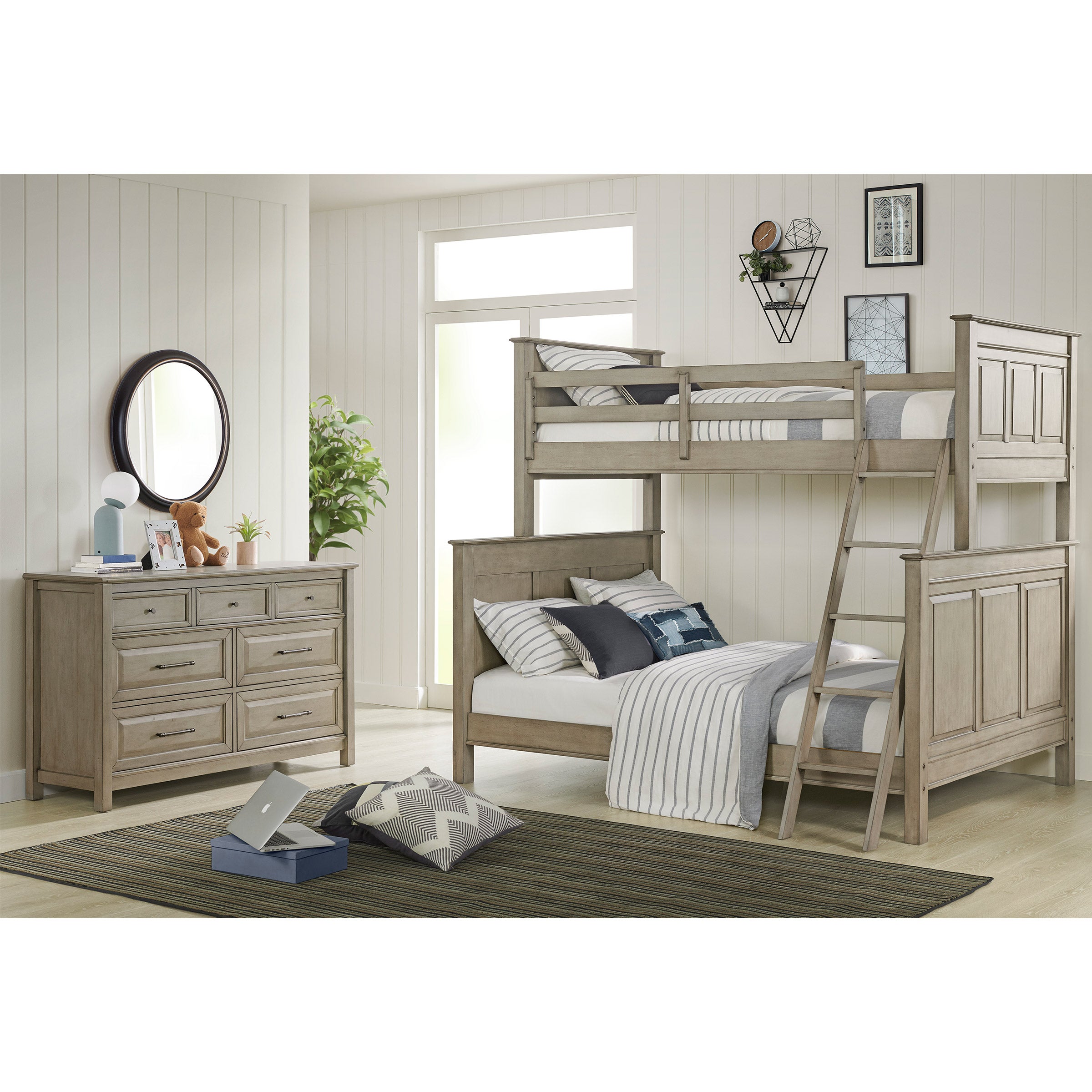 Zane Bunk Bed and Dresser