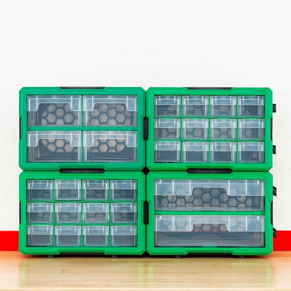 Steel Vision Interlocking Storage Containers Starter Set, 4-pack