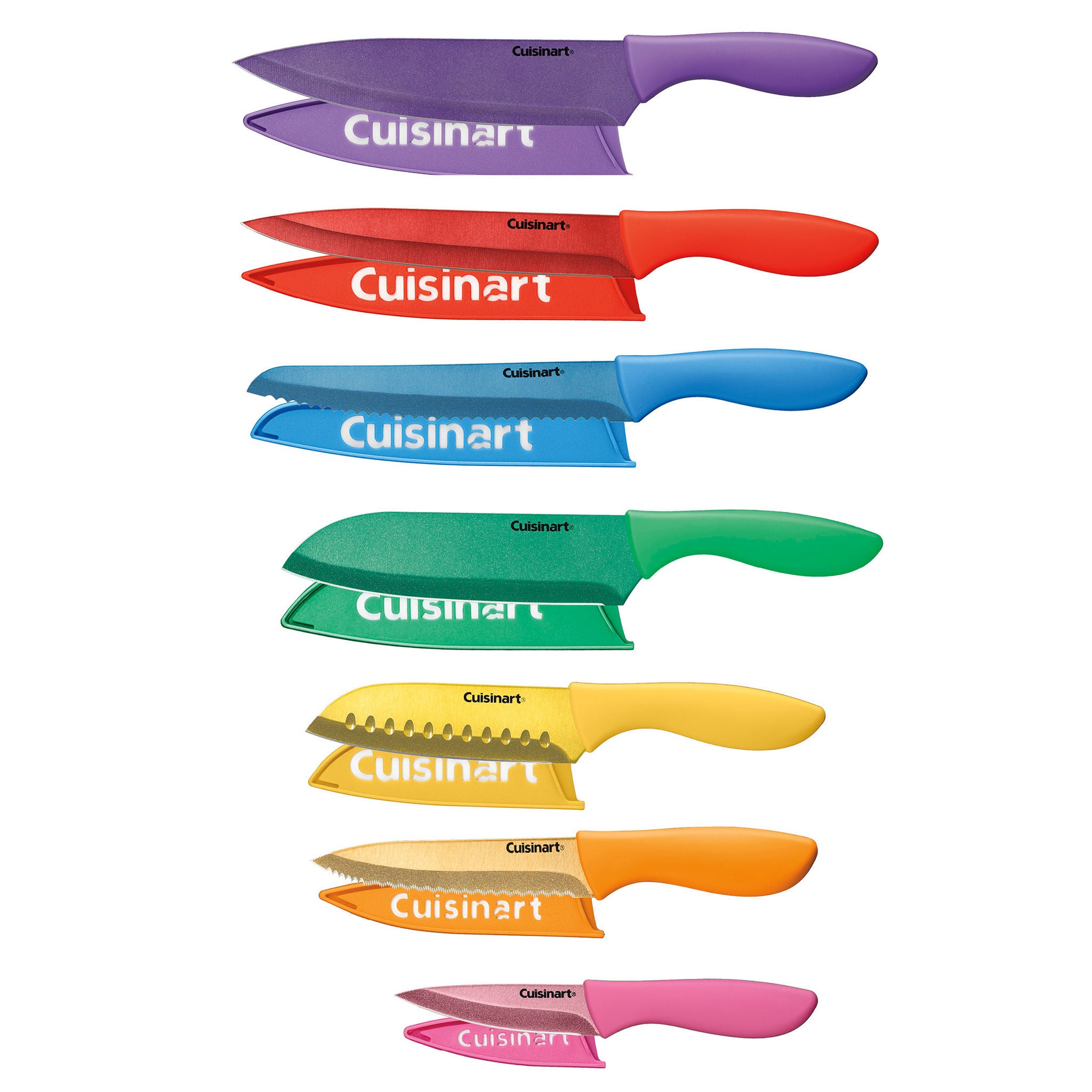 Cuisinart Colored Metallic 7-piece Knife Set