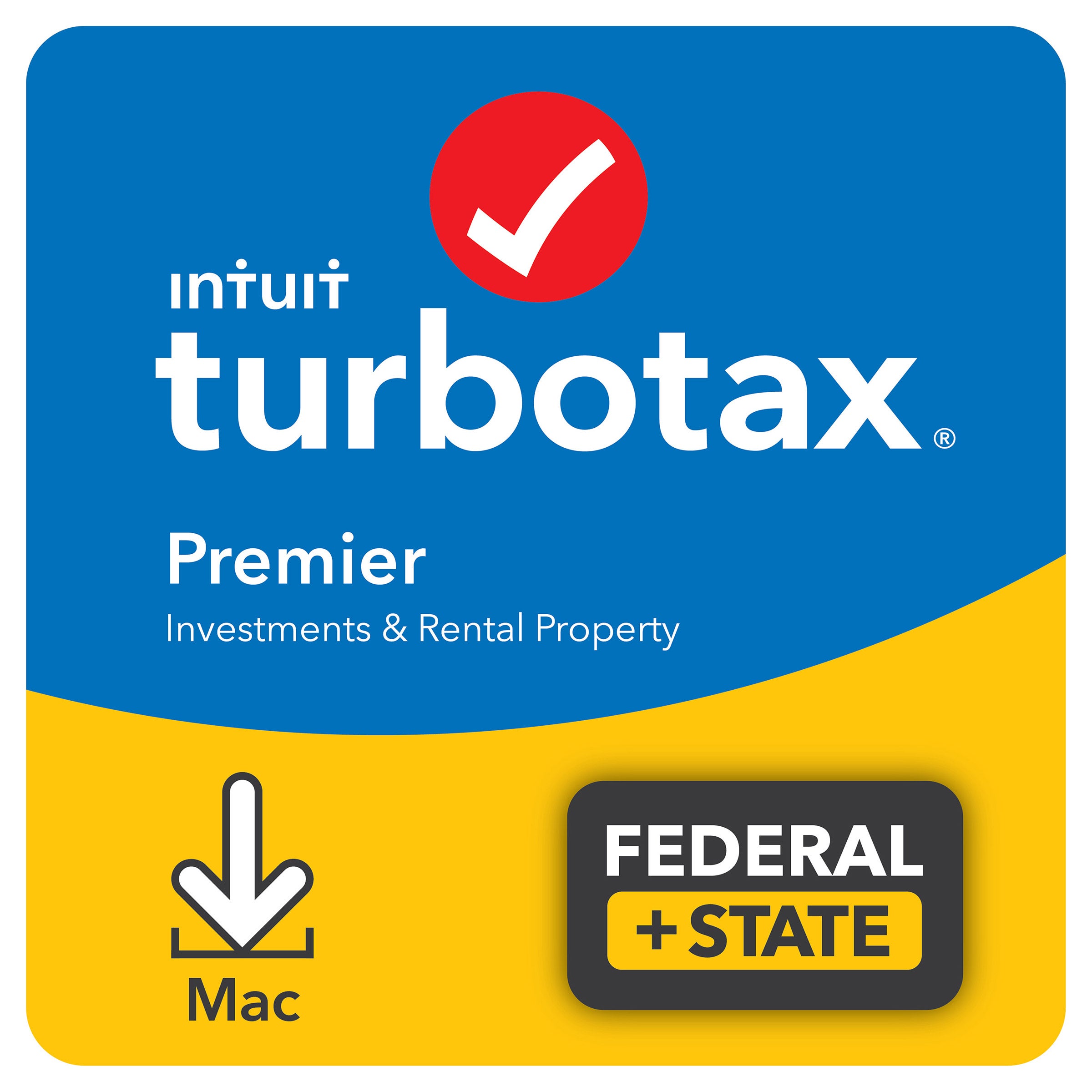 TurboTax Premier 2021, Federal and State Returns + Federal E-file (State E-file Additional Cost), Mac Download (E-Delivery)