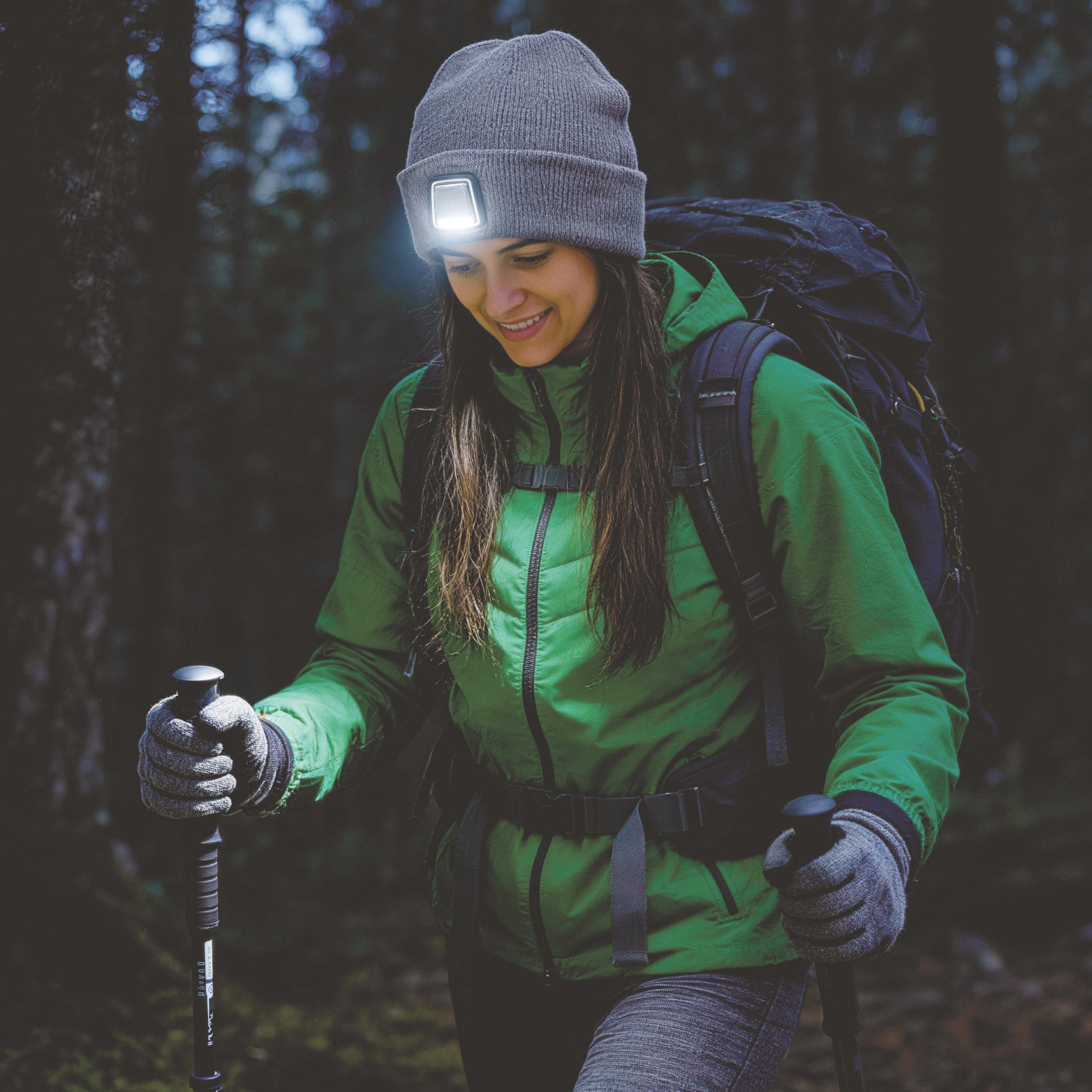 Mobile Warming Heated Beanie with LED Light