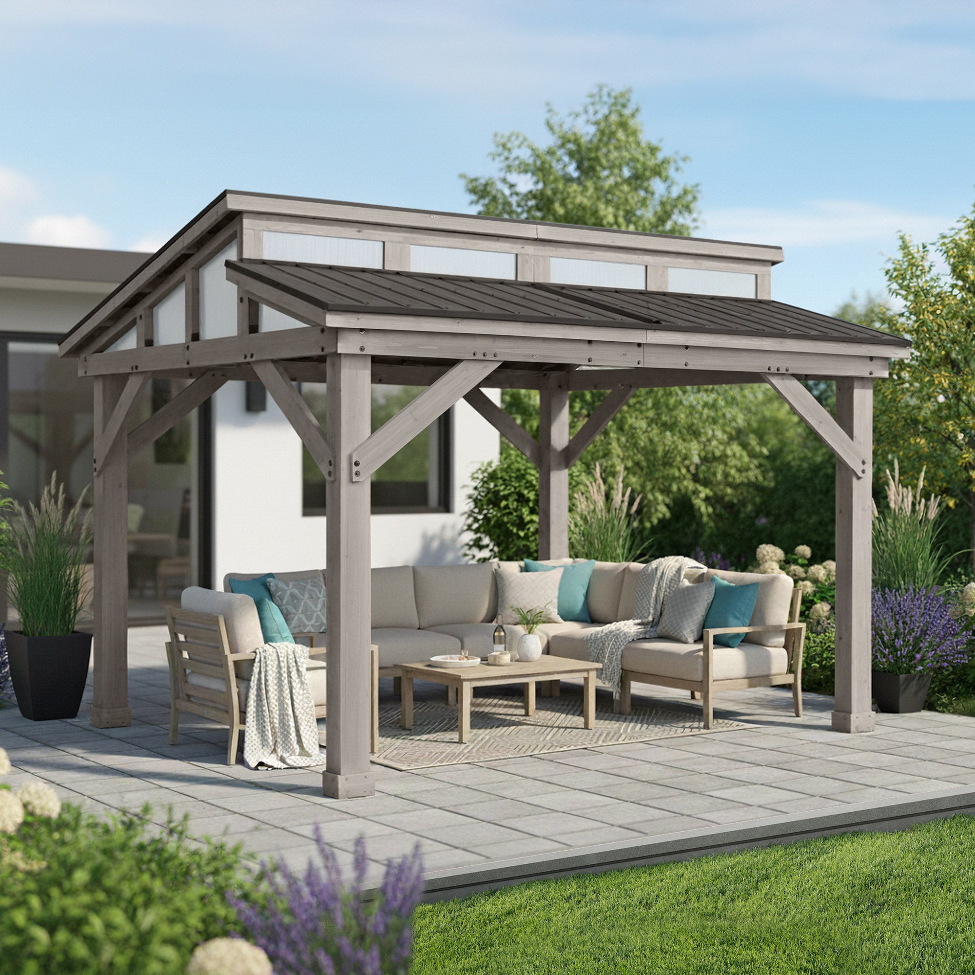 Yardistry 12' x 14' Split Roof Gazebo