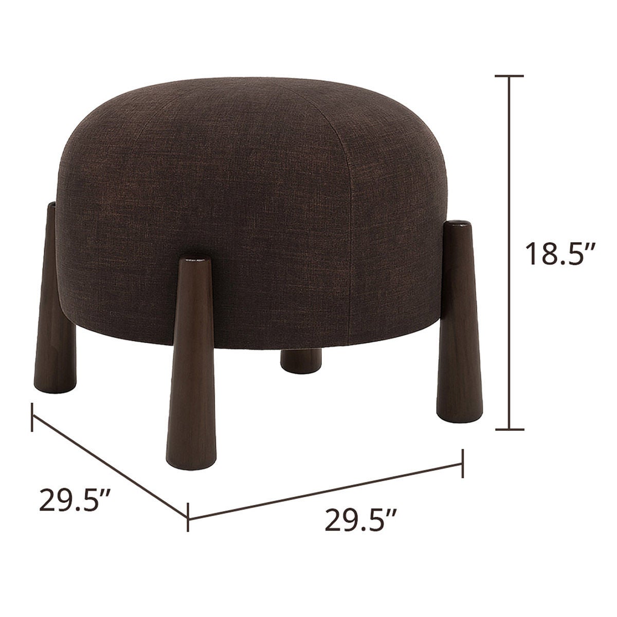 Wovenbyrd Mayfair Large Stackable Ottoman
