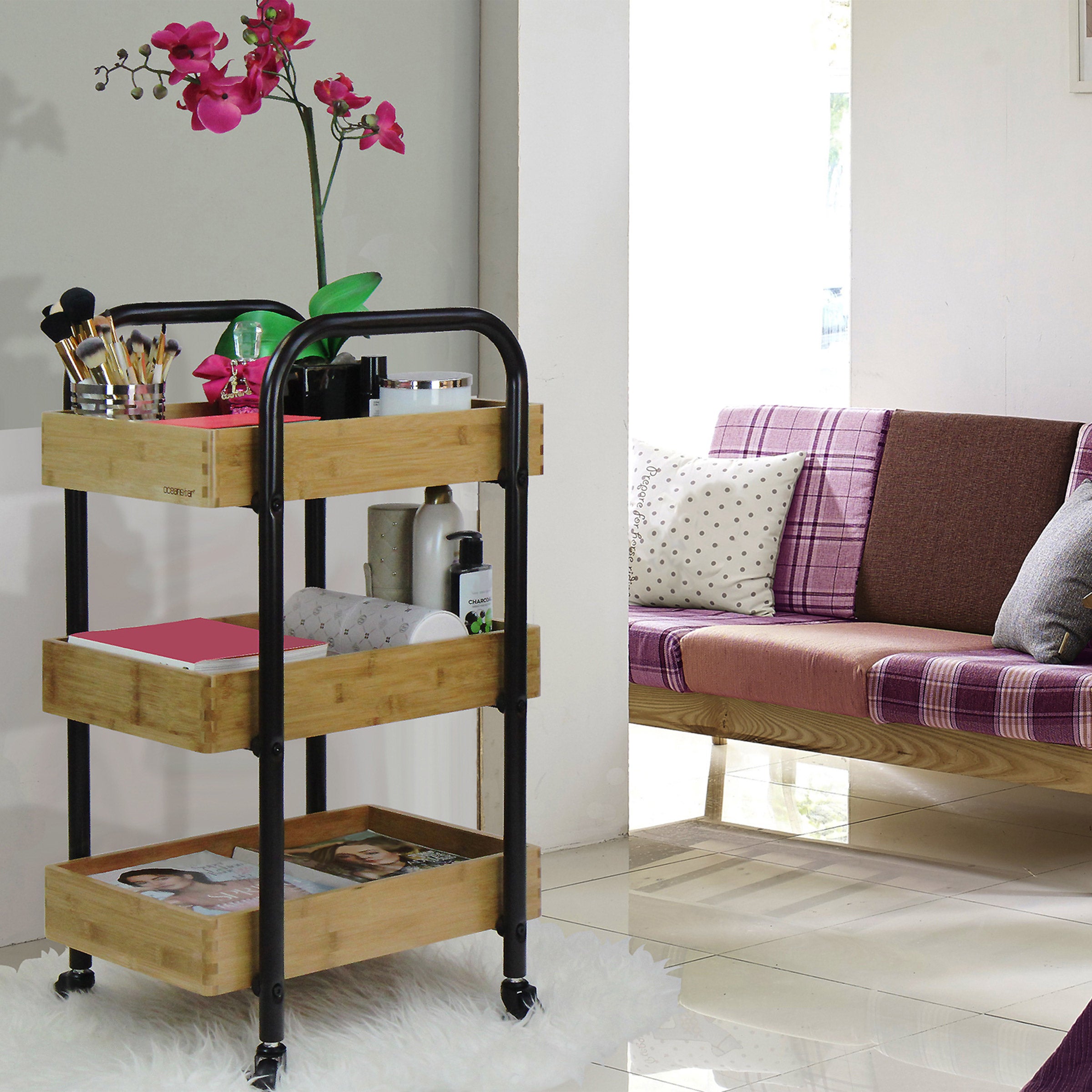 Oceanstar 3-tier Storage Cart