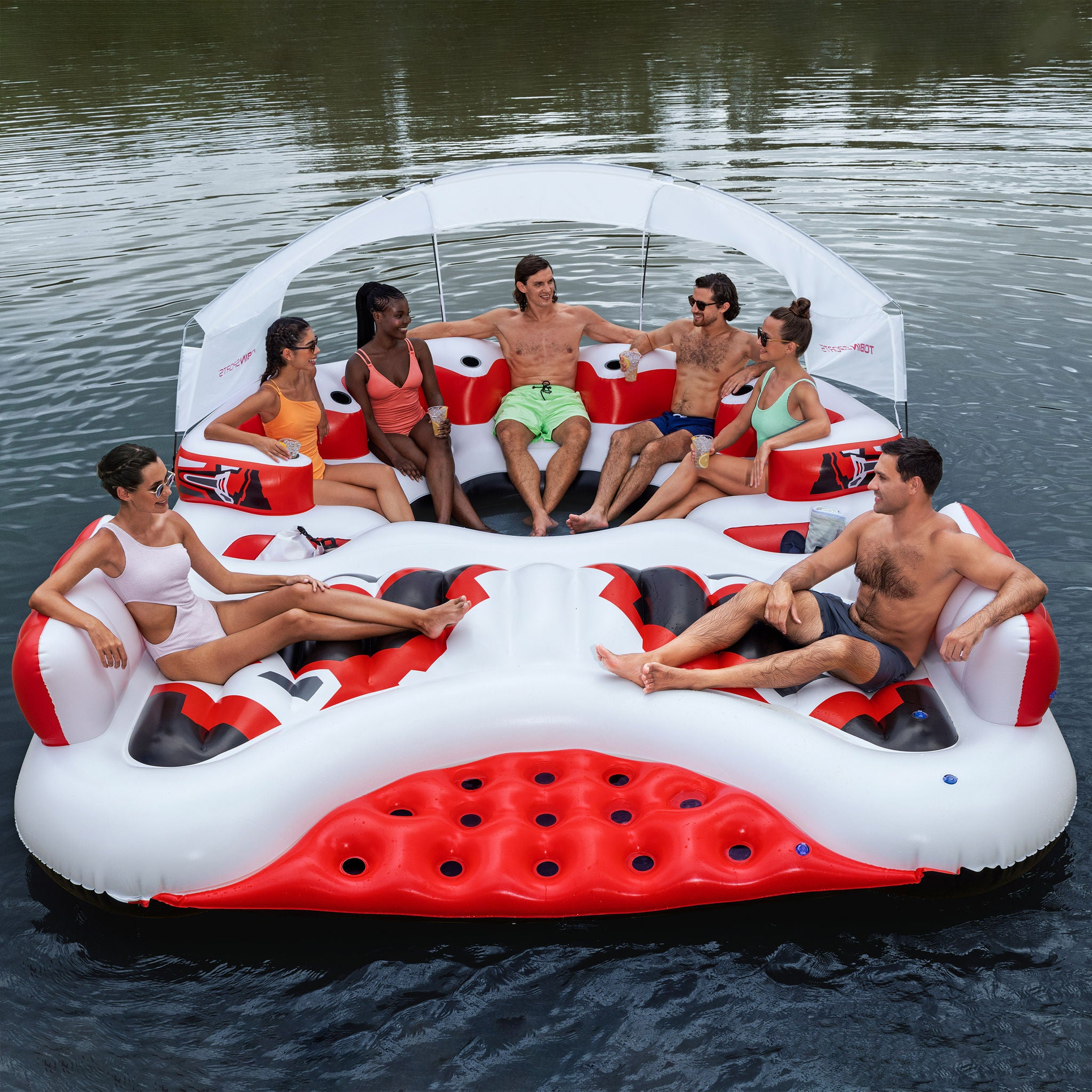 Tobin Sports Seas the Day Inflatable Island with Sunshade