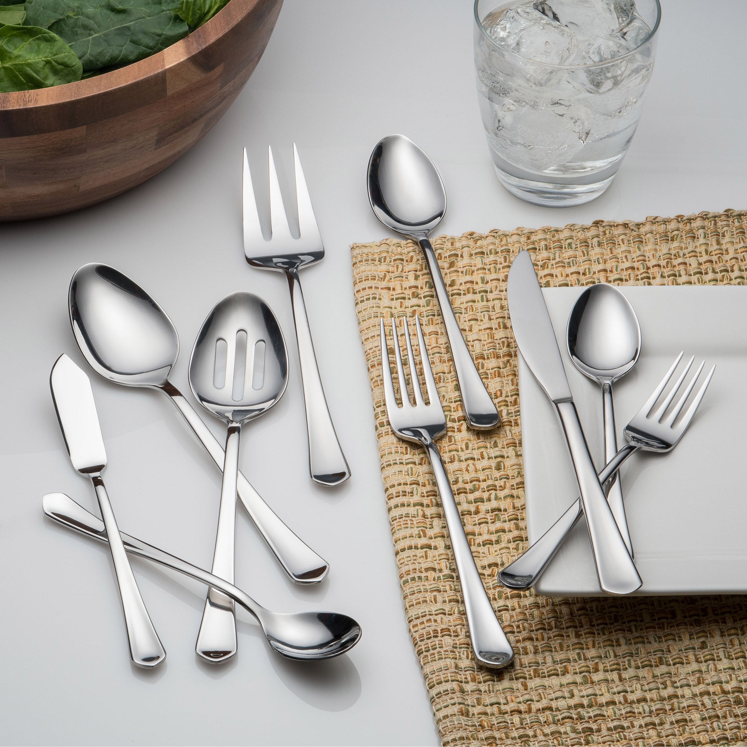 Cambridge Silversmith Mae Mirror 45-piece Flatware Set