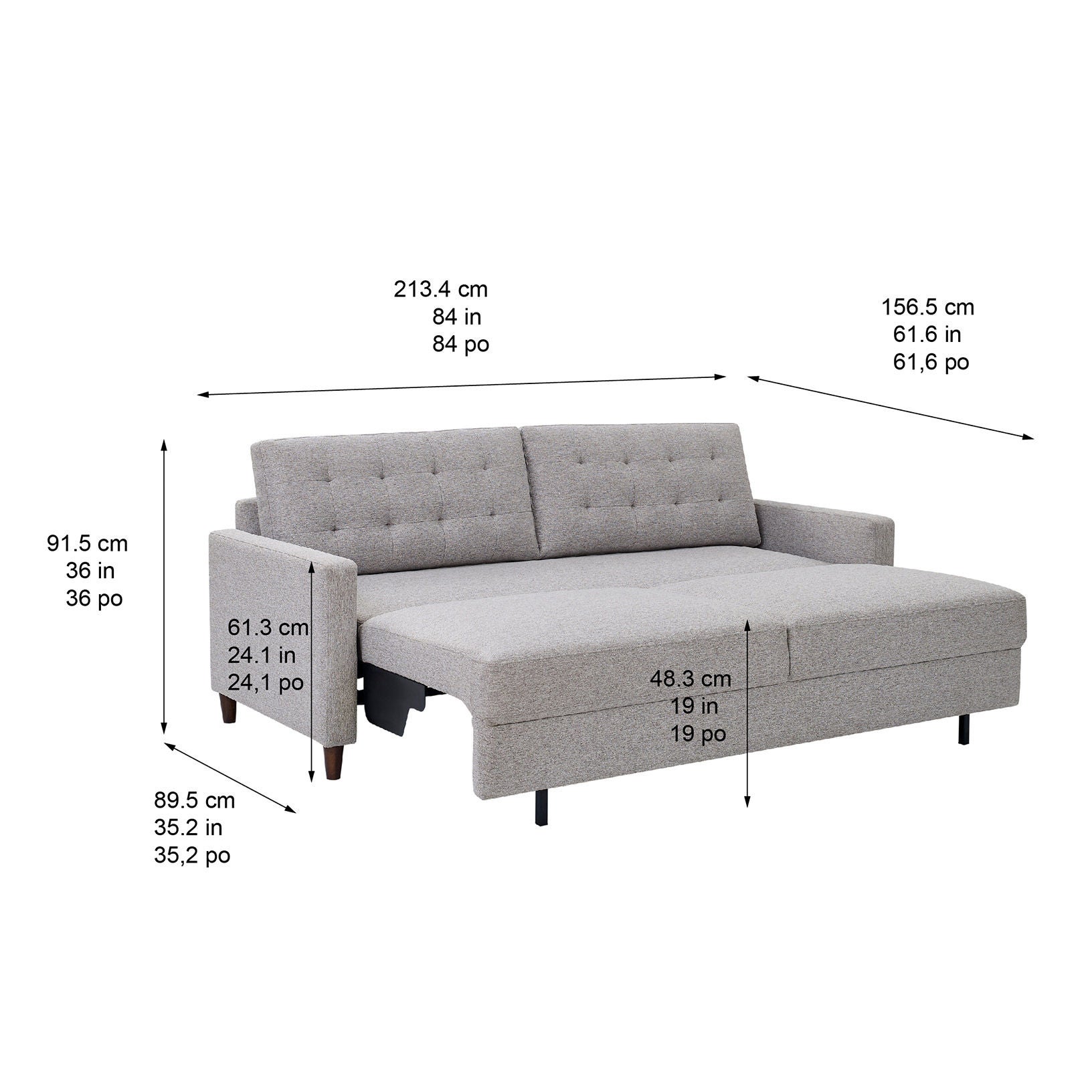 Thomasville Ella Convertible Sleeper Sofa