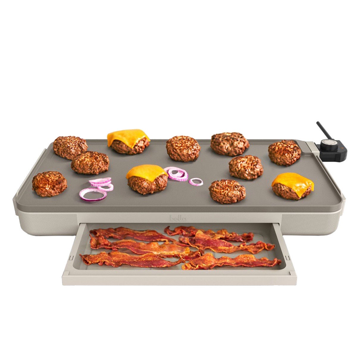 bella 12" x 22" XL Griddle with Warming Tray