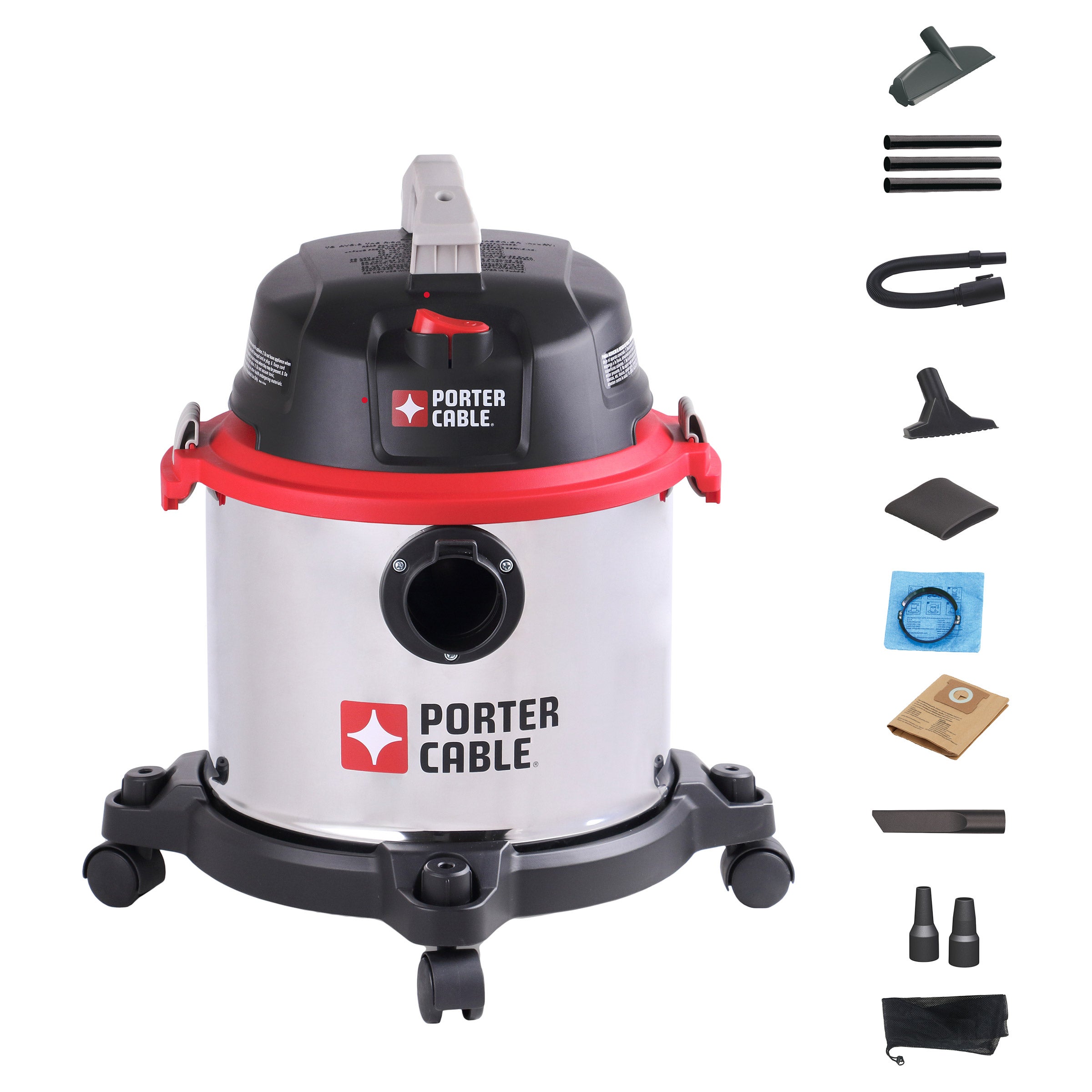 Porter Cable 5G Stainless Steel Wet/Dry Vacuum