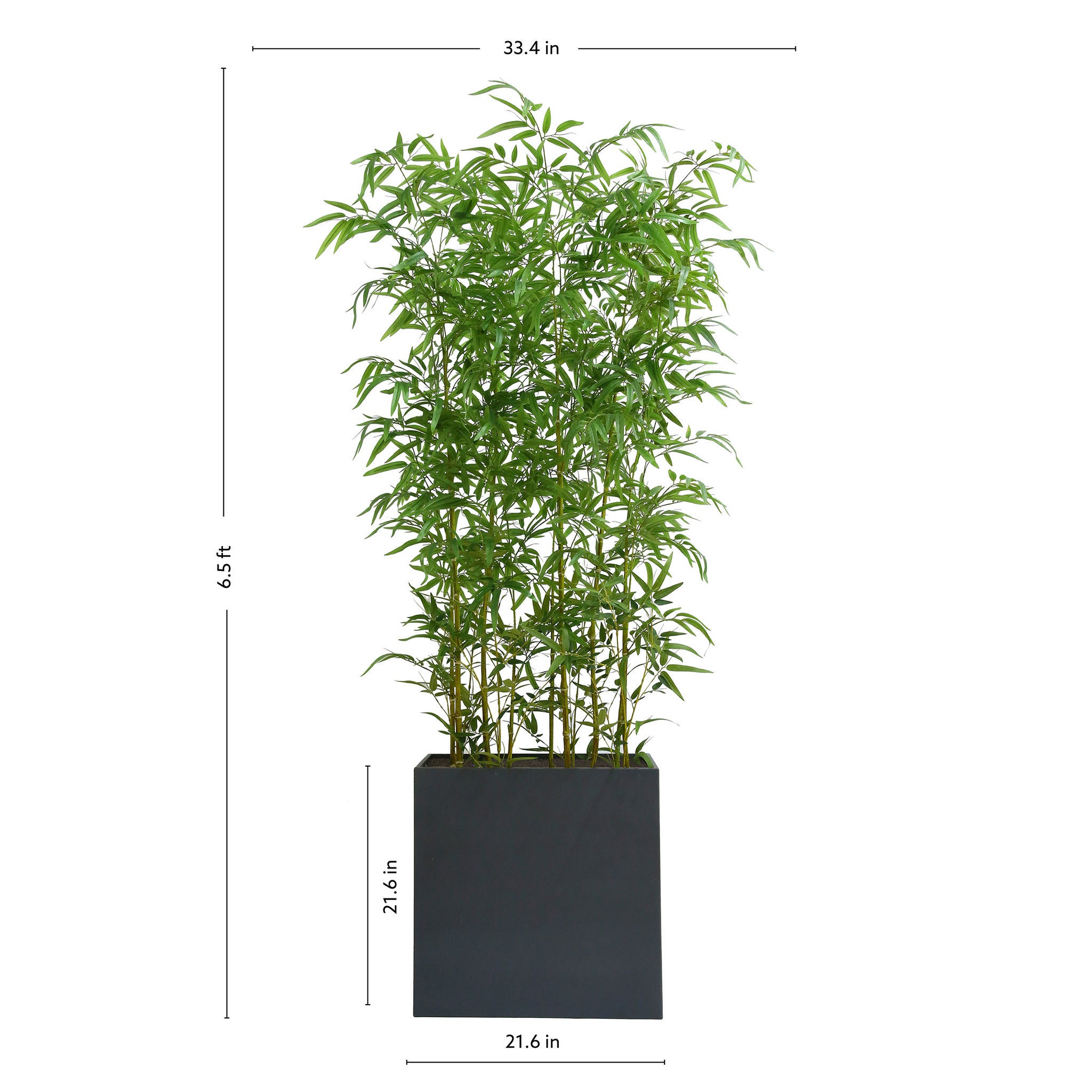 Artificial 6.5' Bamboo Plant Room Divider